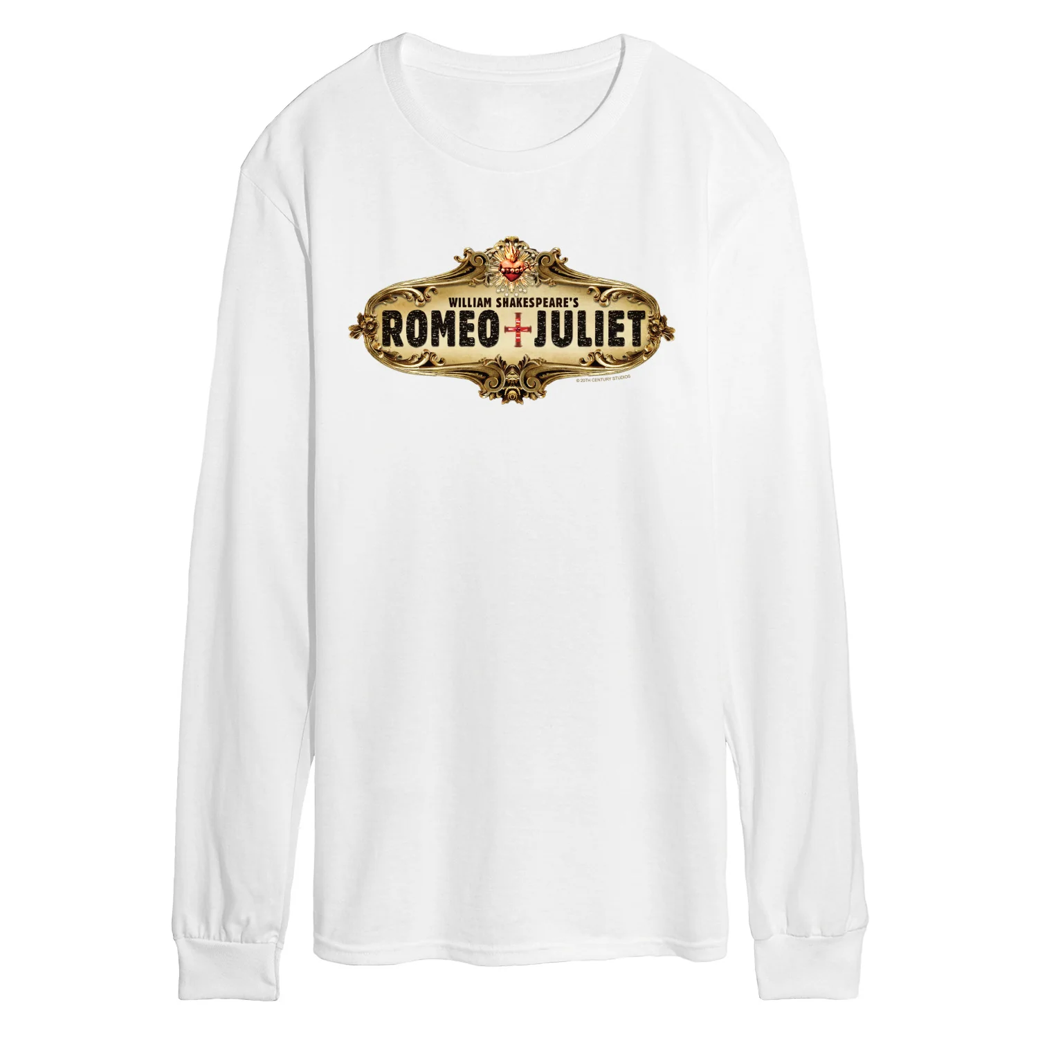 William Shakespeare’s Romeo + Juliet - Gold Logo - Men's Long Sleeve Graphic T-Shirt