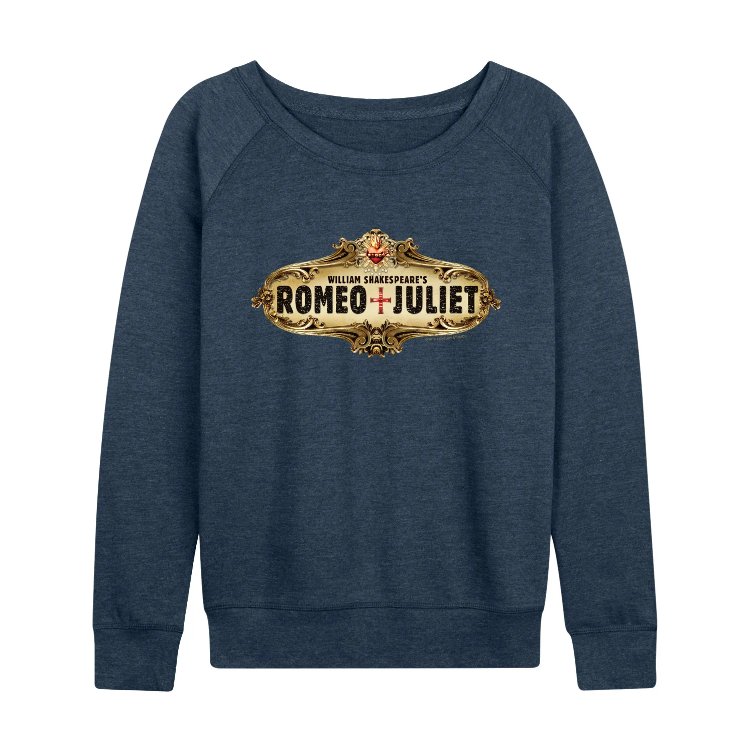William Shakespeare’s Romeo + Juliet - Gold Logo - Women's French Terry Long Sleeve Pullover