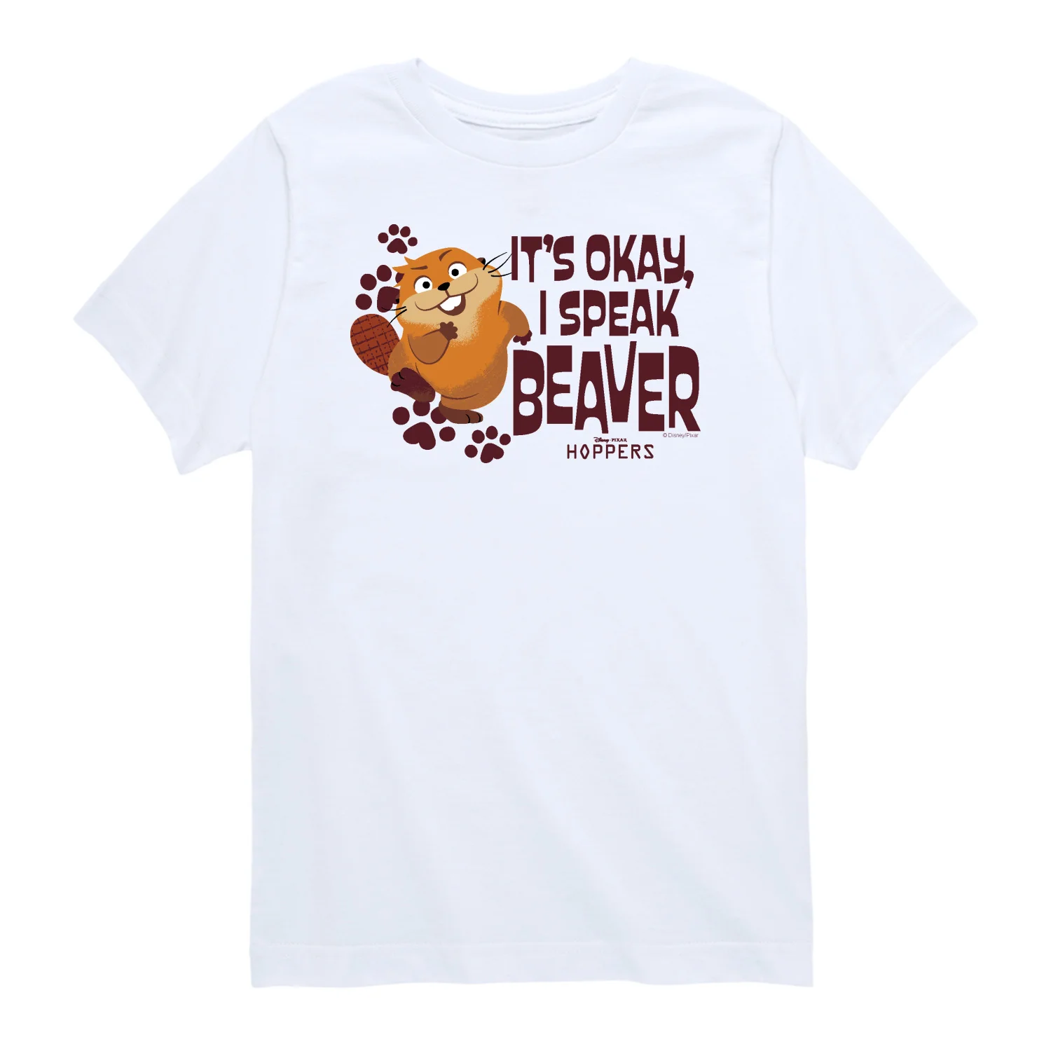 Hoppers - Speak Beaver - Toddler Boys Short Sleeve Graphic T-Shirt