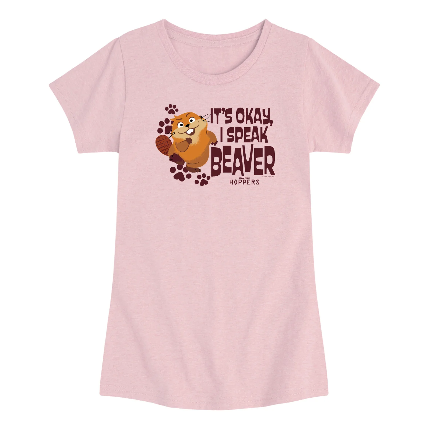 Hoppers - Speak Beaver - Toddler Girls Fitted Short Sleeve T-Shirt - Image 4