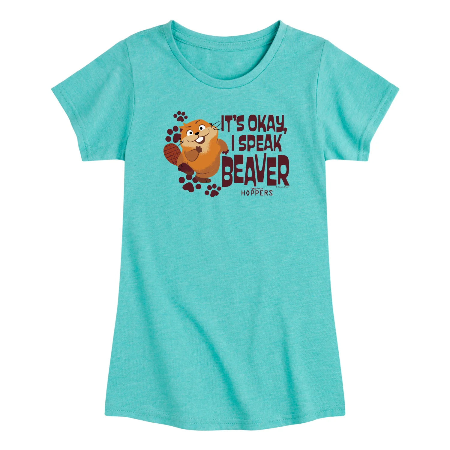 Hoppers - Speak Beaver - Toddler Girls Fitted Short Sleeve T-Shirt - Image 5