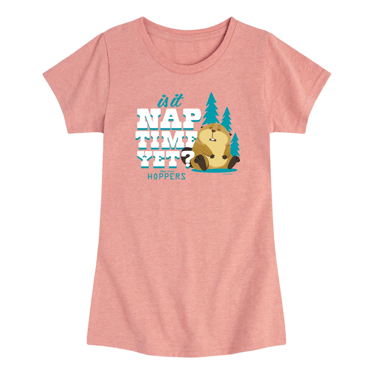 Hoppers - Is It Nap Time Yet Loaf - Toddler Girls Fitted Short Sleeve T-Shirt
