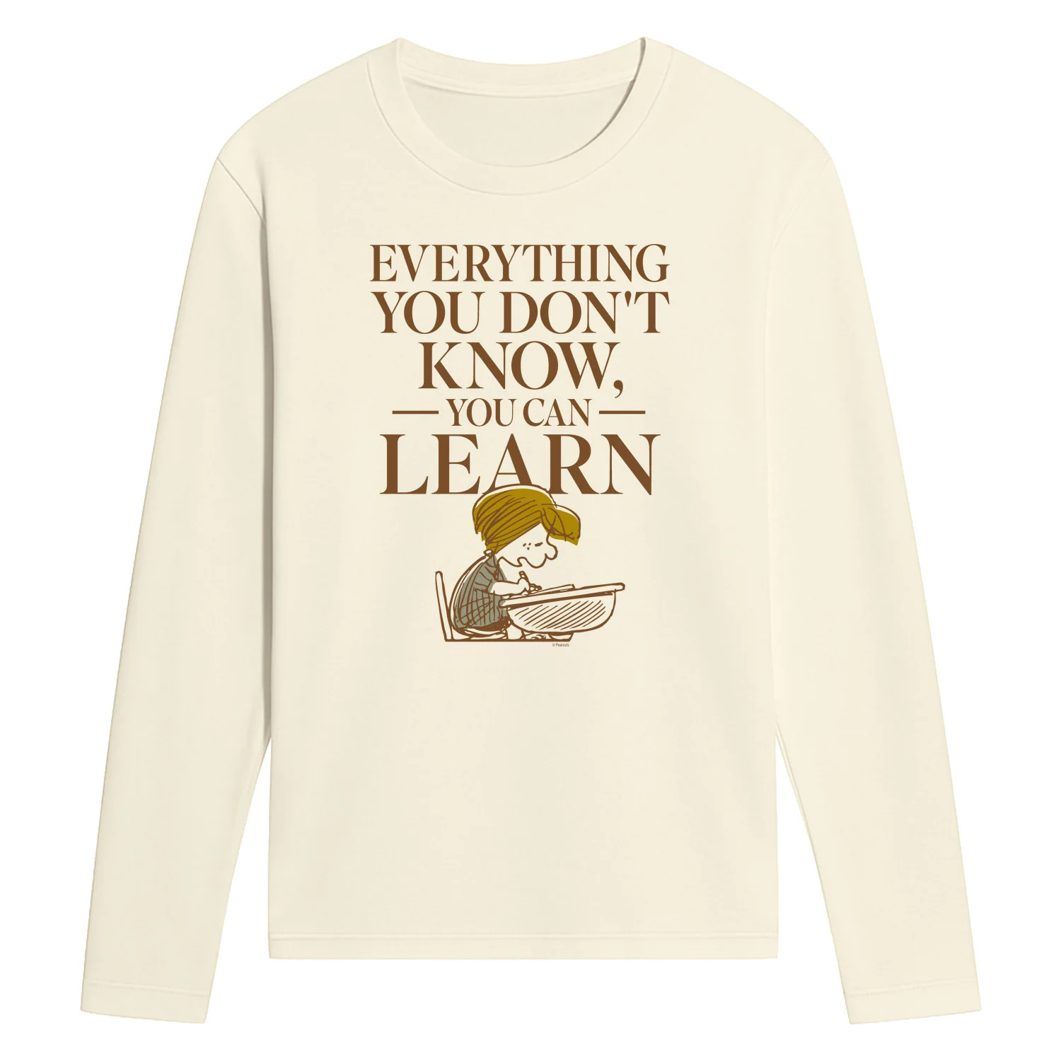 Peanuts - You Can Learn - Men's Long Sleeve Graphic T-Shirt - Image 2