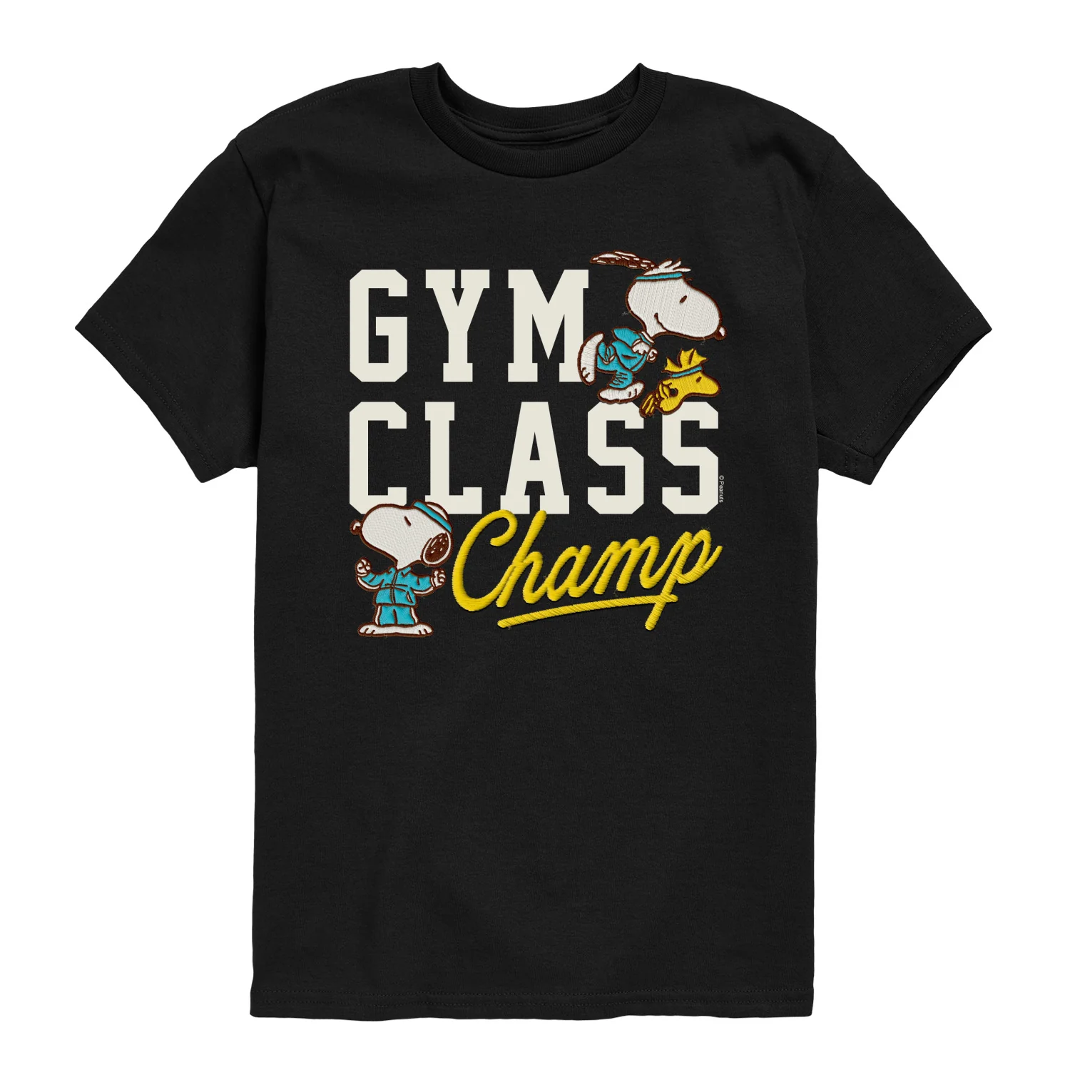 Peanuts - Gym Class Champ Faux Patch - Youth Boys Short Sleeve Graphic T-Shirt - Image 2