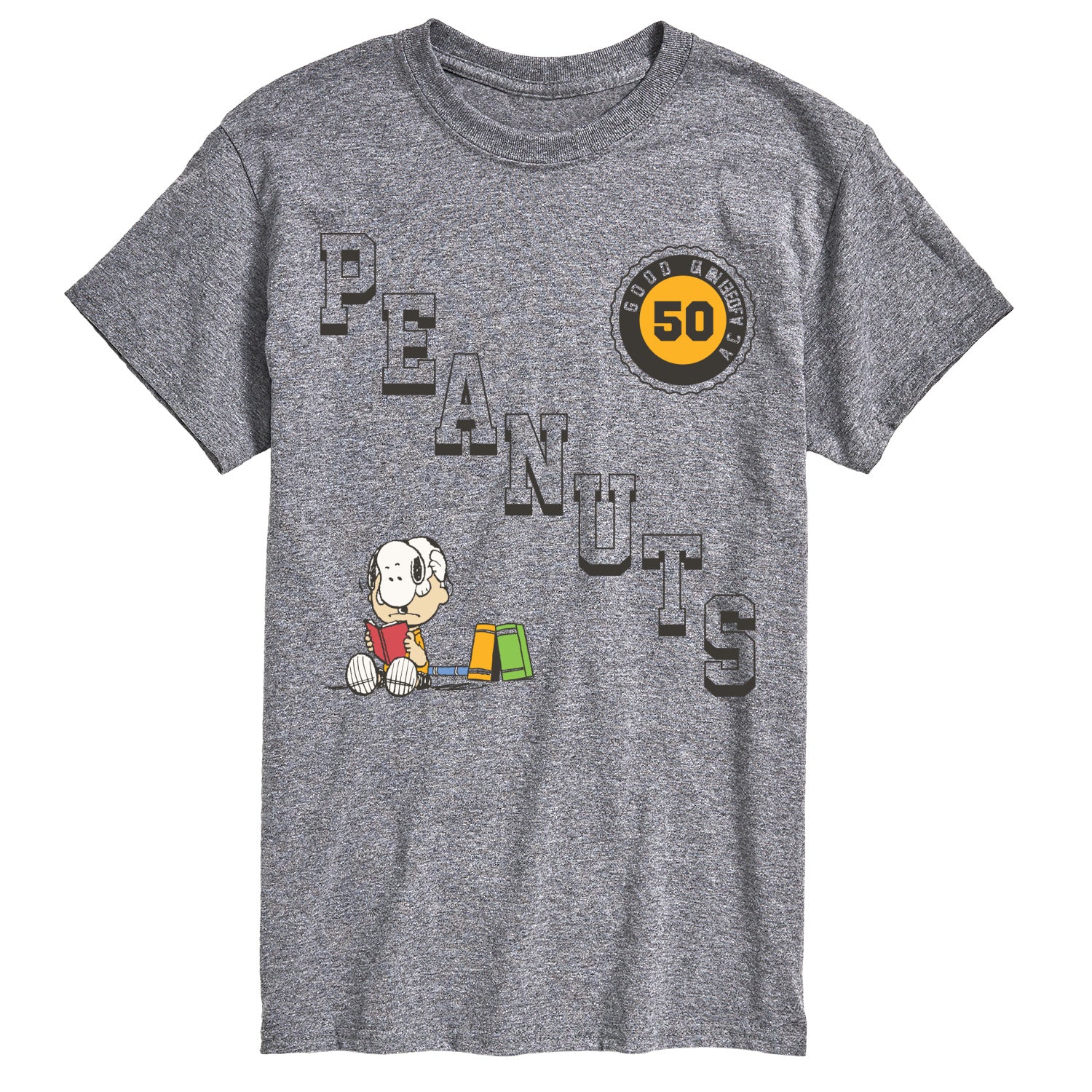 Peanuts - Diagonal Collegiate - Men's Short Sleeve Graphic T-Shirt - Image 2