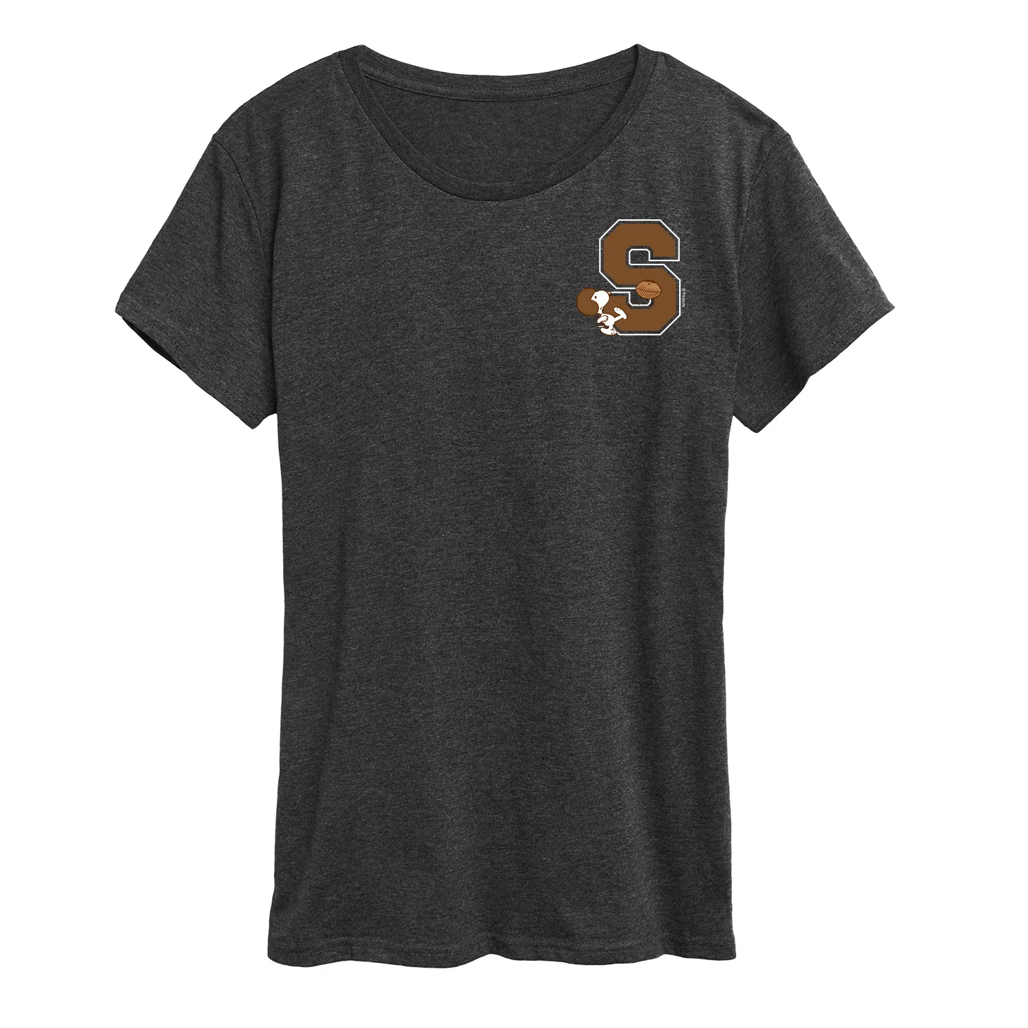 Peanuts - Snoopy School Football - Women's Short Sleeve Graphic T-Shirt - Image 3