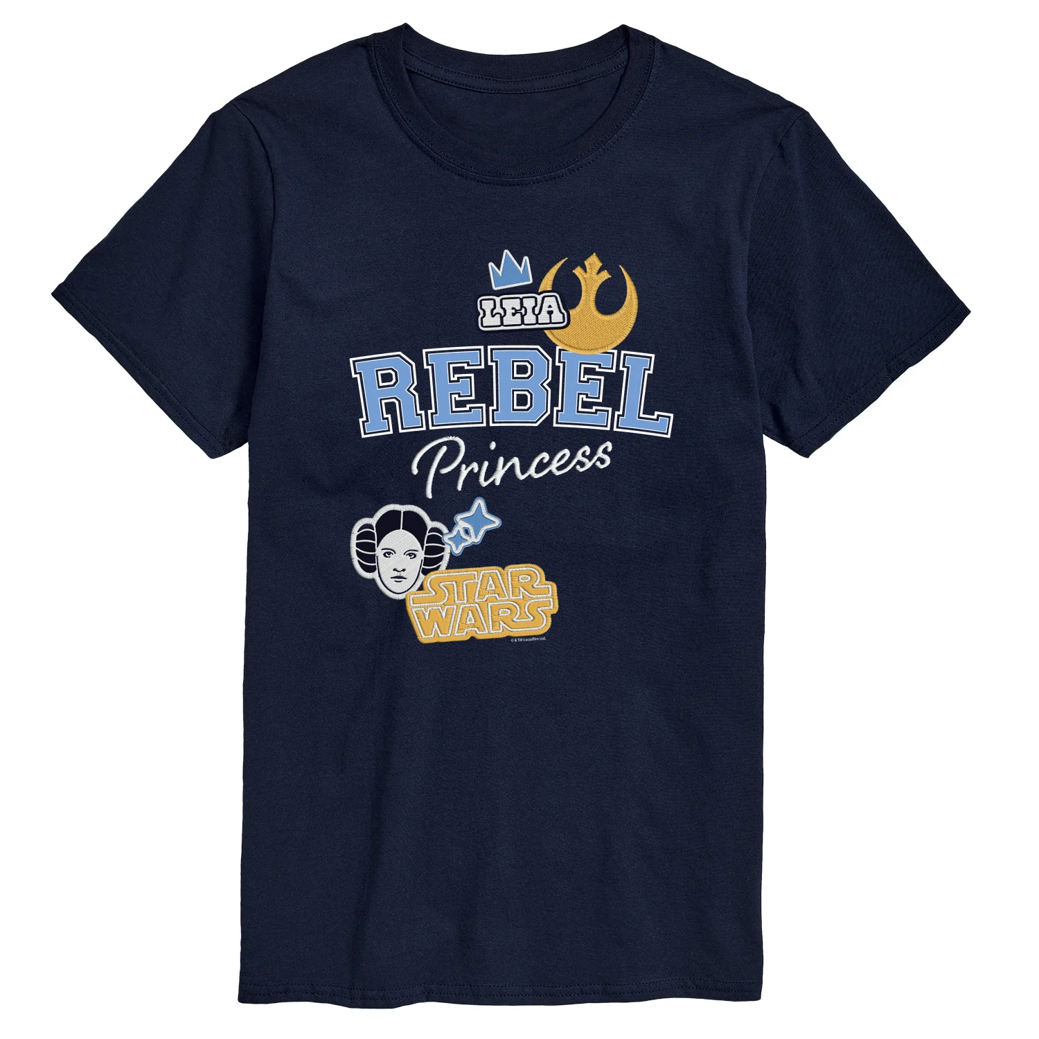 Star Wars - Rebel Princess Faux Patches - Men's Short Sleeve Graphic T-Shirt