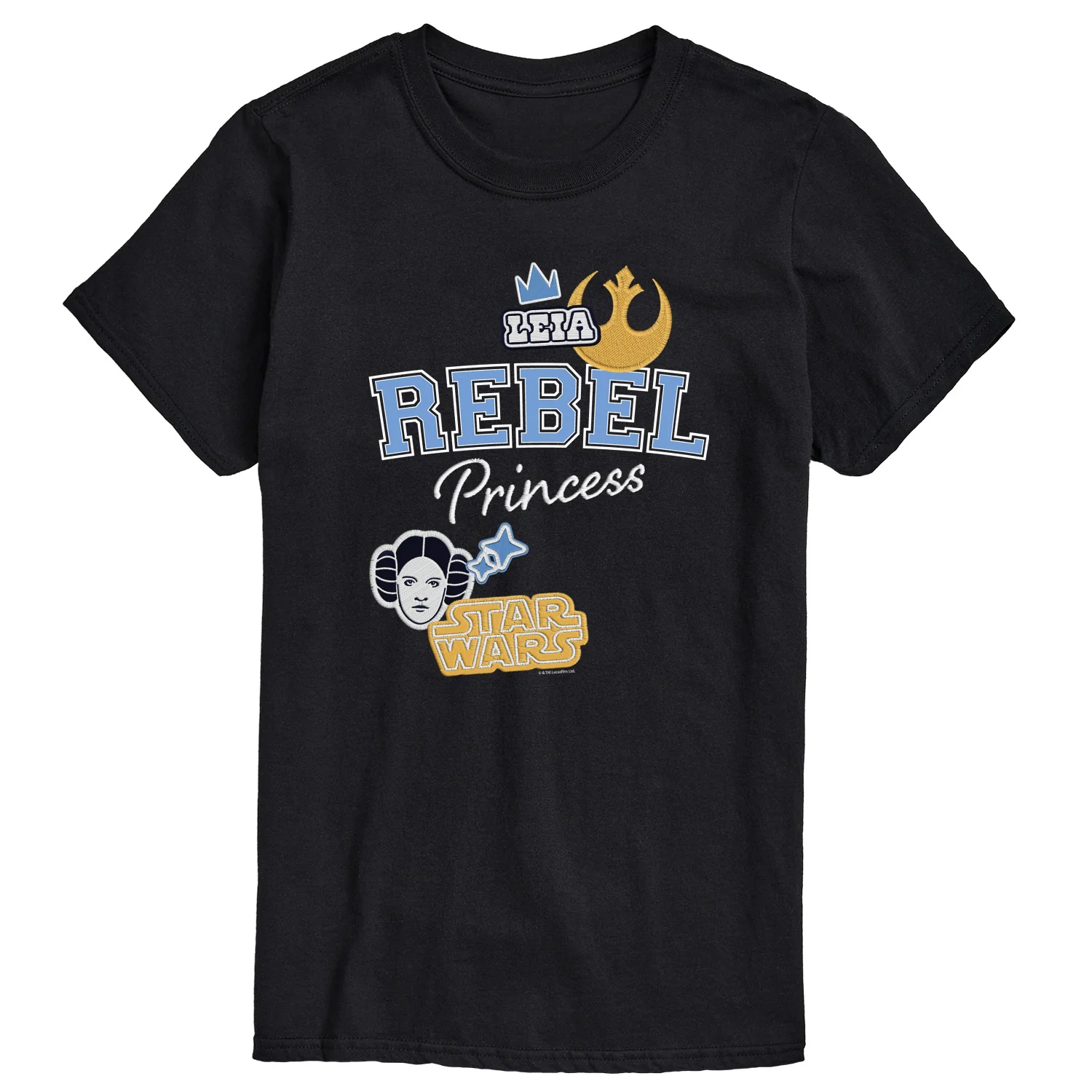 Star Wars - Rebel Princess Faux Patches - Men's Short Sleeve Graphic T-Shirt - Image 2