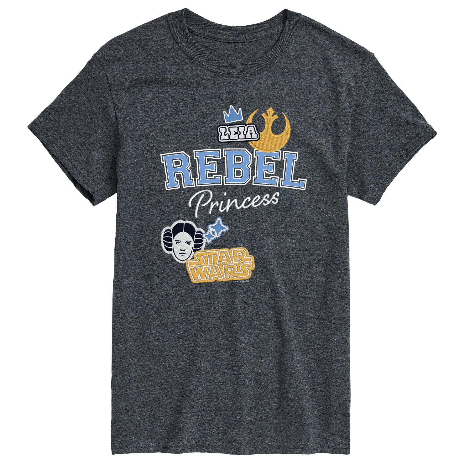 Star Wars - Rebel Princess Faux Patches - Men's Short Sleeve Graphic T-Shirt - Image 5