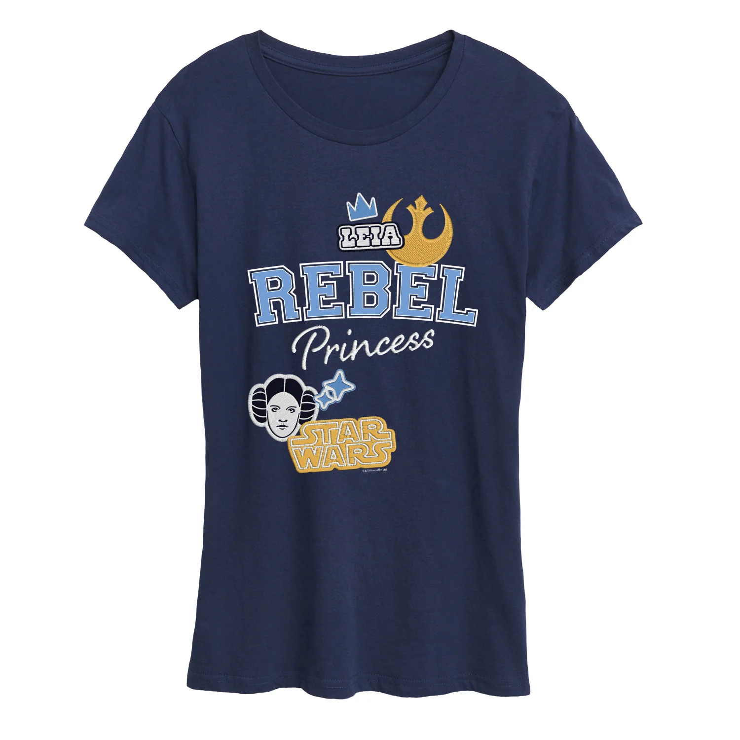 Star Wars - Rebel Princess Faux Patches - Women's Short Sleeve Graphic T-Shirt