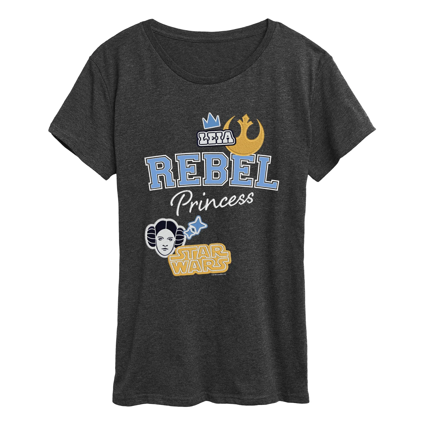 Star Wars - Rebel Princess Faux Patches - Women's Short Sleeve Graphic T-Shirt - Image 2