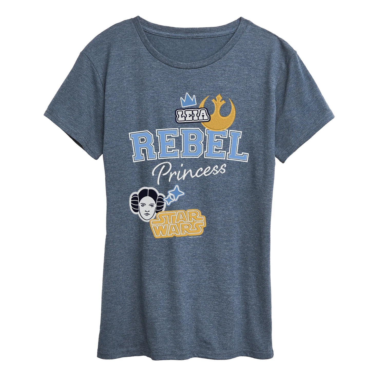 Star Wars - Rebel Princess Faux Patches - Women's Short Sleeve Graphic T-Shirt - Image 4