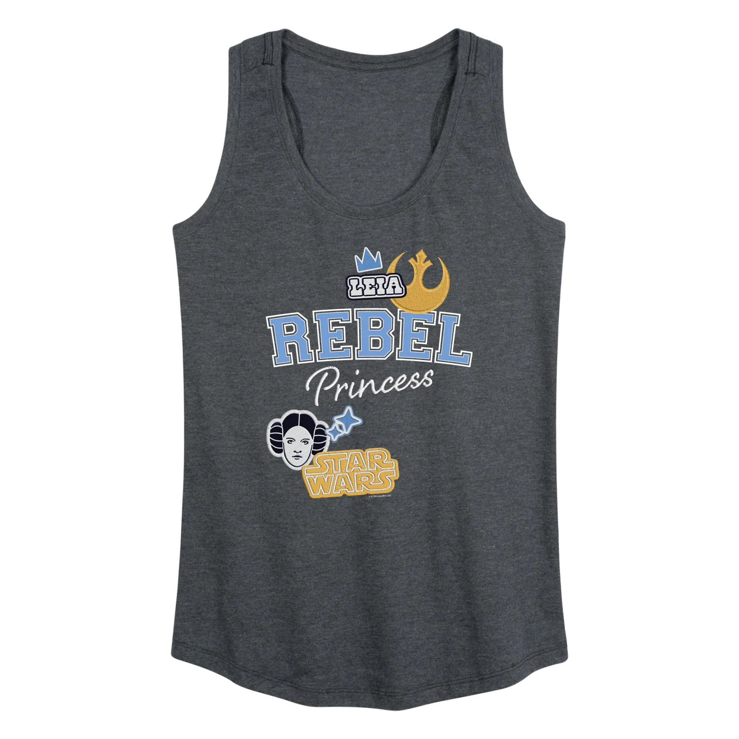Star Wars - Rebel Princess Faux Patches - Women's Racerback Graphic Tank