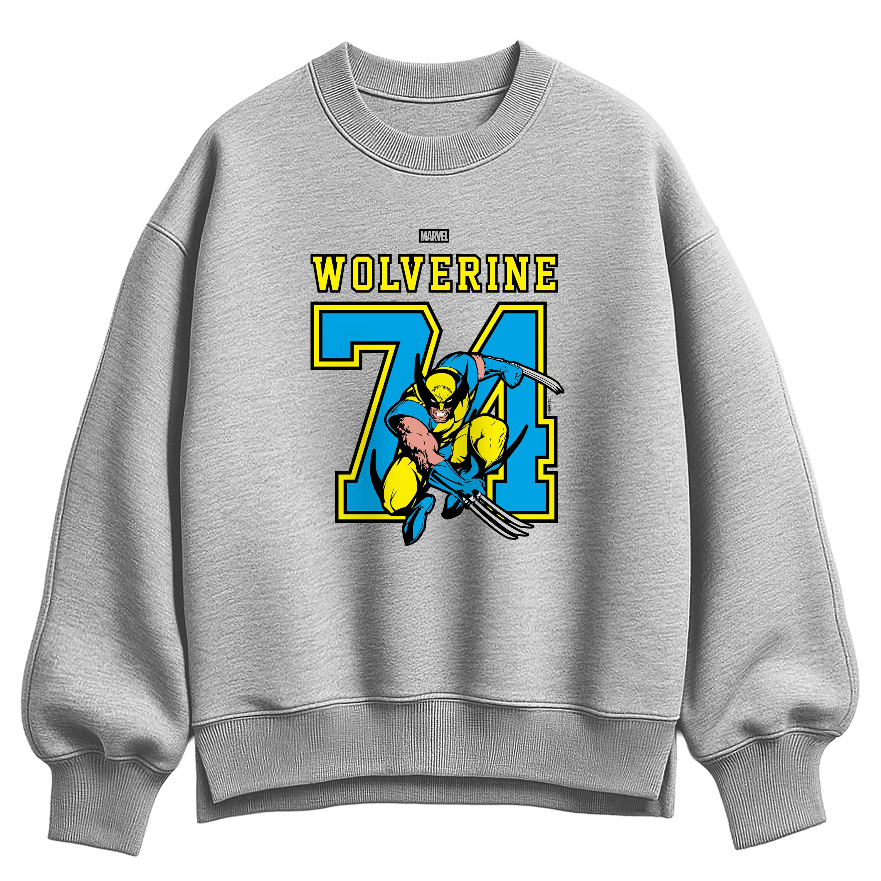Marvel - Wolverine Jersey - Women's Oversized Fleece Crew Sweatshirt - Image 2