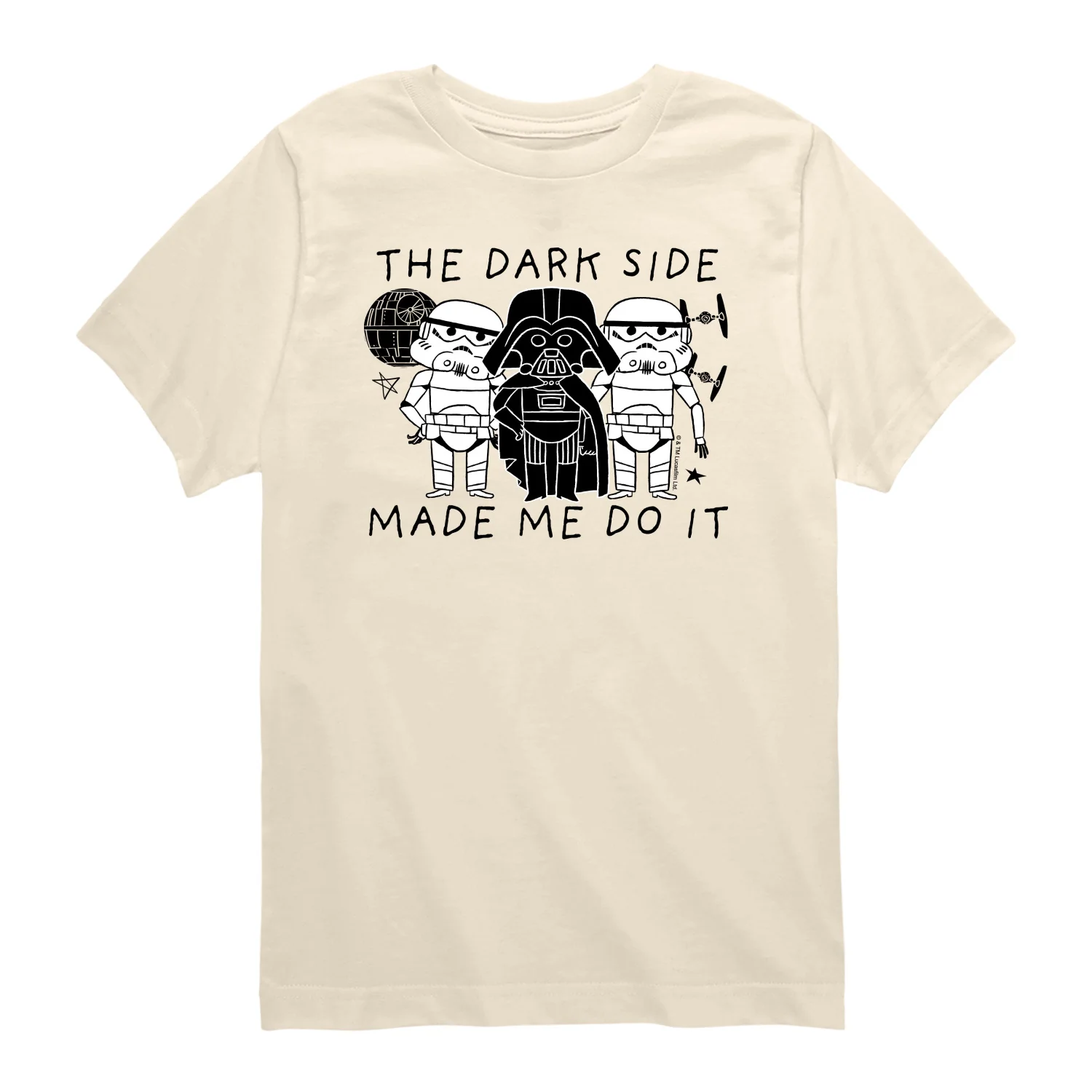Star Wars - The Dark Side Made Me Do It - Toddler Boys Short Sleeve Graphic T-Shirt - Image 3