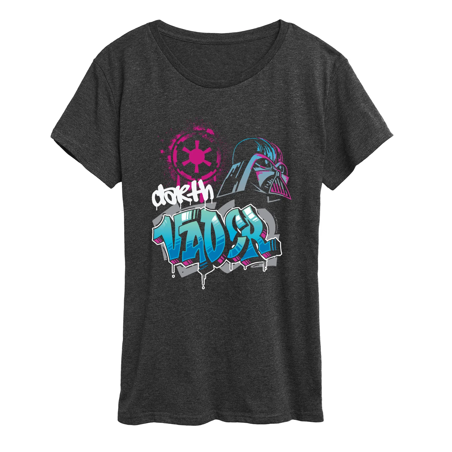 Star Wars - Vader Graffiti - Women's Short Sleeve Graphic T-Shirt - Image 3