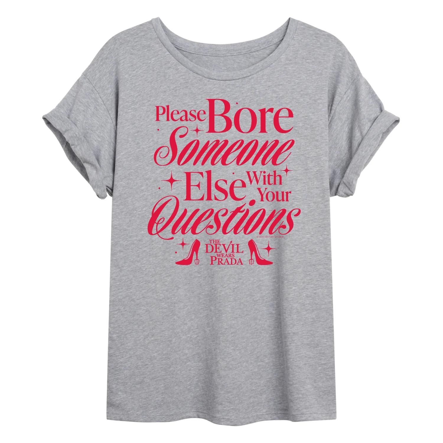 The Devil Wears Prada - Please Bore Someone Else - Juniors Oversized Graphic T-Shirt