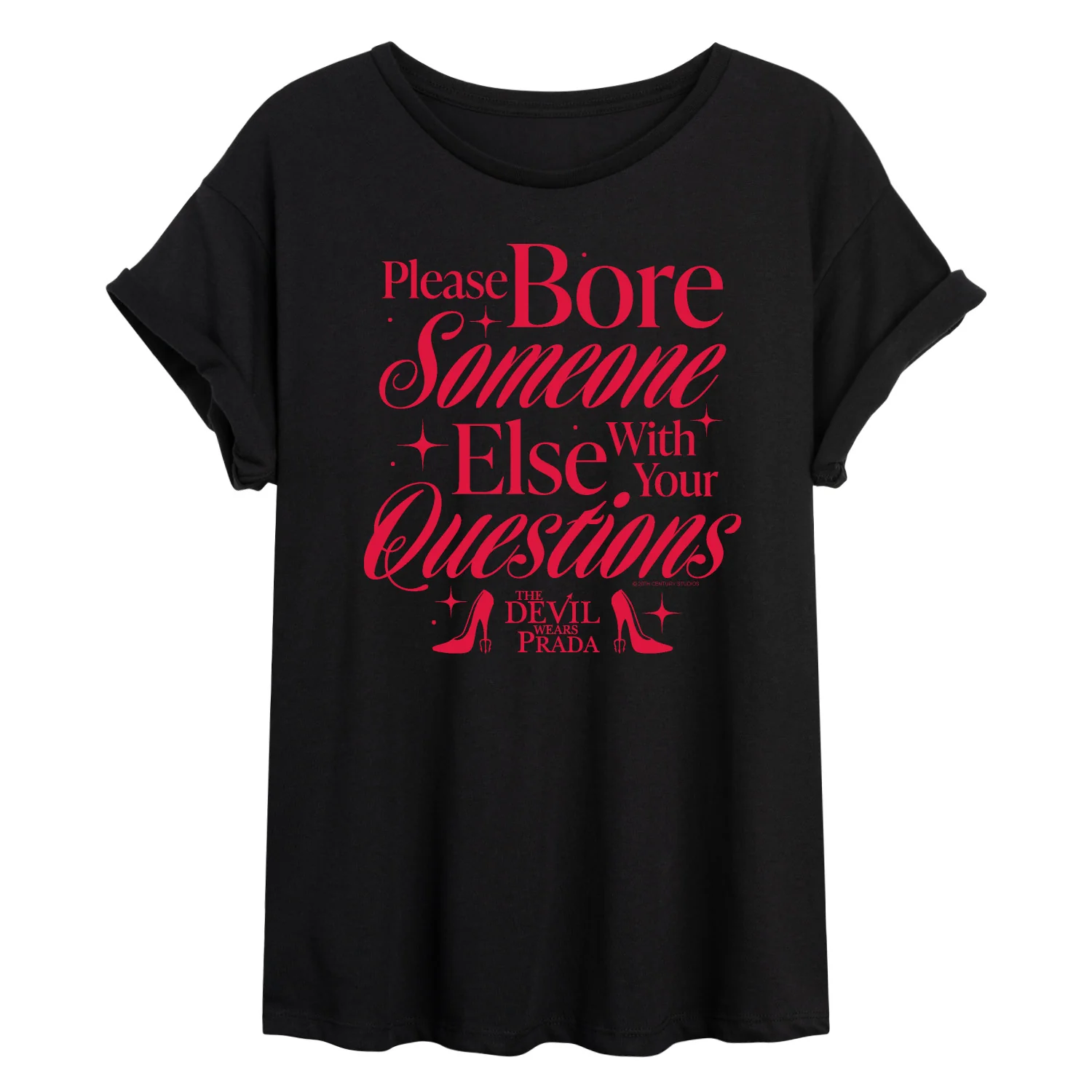 The Devil Wears Prada - Please Bore Someone Else - Juniors Oversized Graphic T-Shirt - Image 3