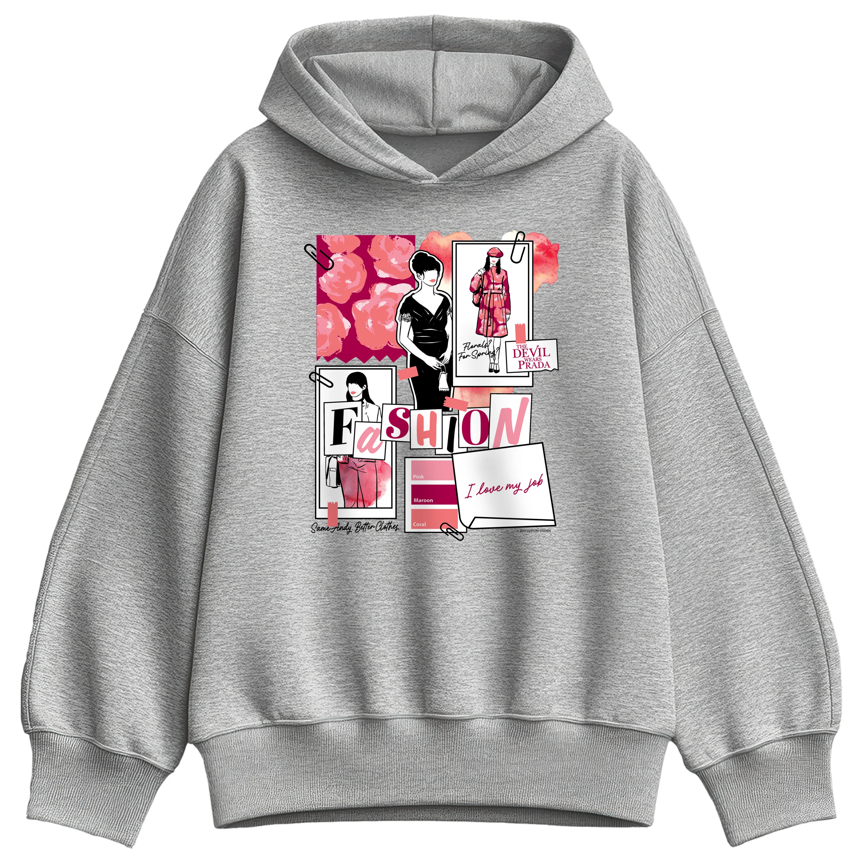 The Devil Wears Prada - Fashion Sketchbook - Women's Oversized Fleece Hoodie Sweatshirt - Image 2