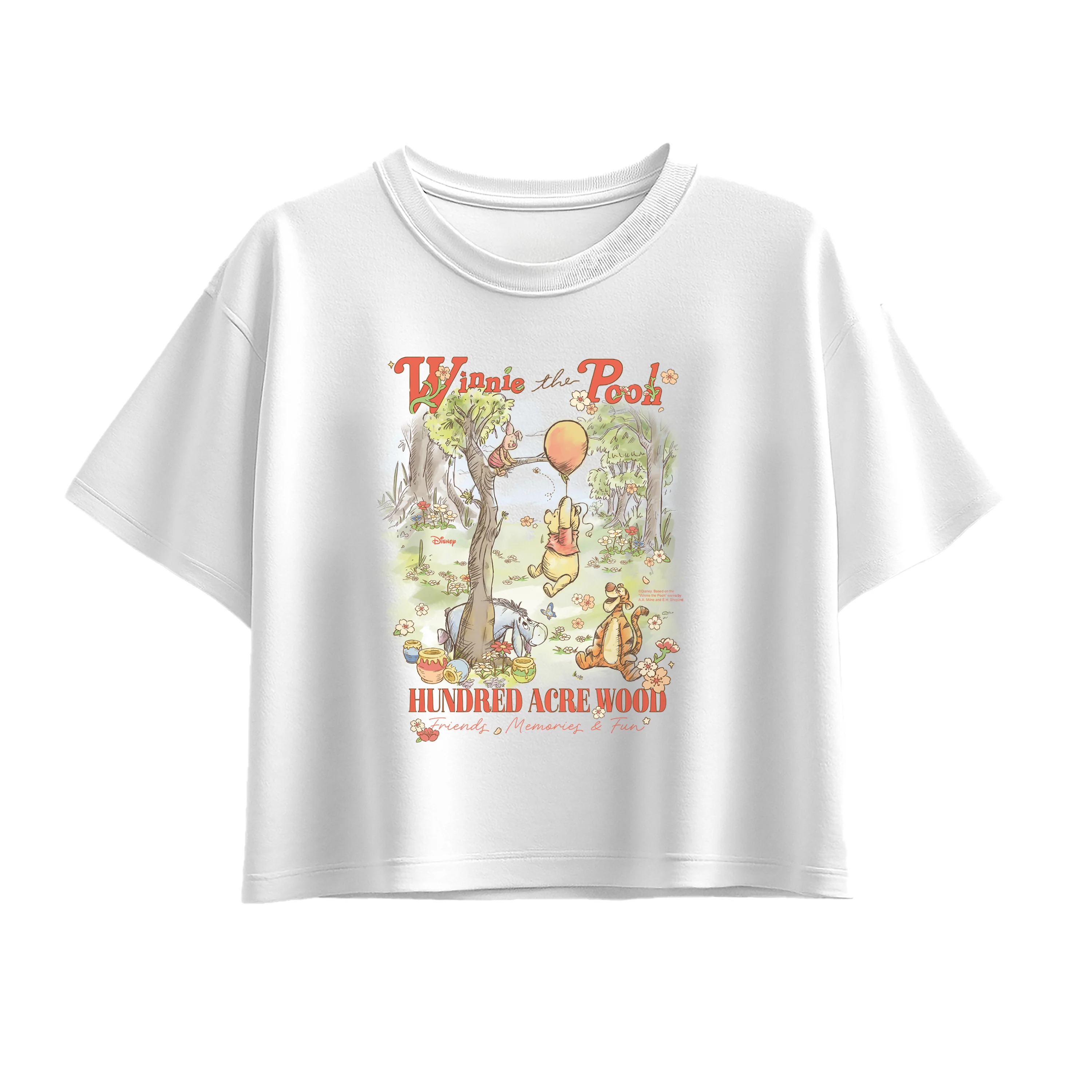 Winnie The Pooh - Pooh And Friends - Youth Girls Boxy T-Shirt