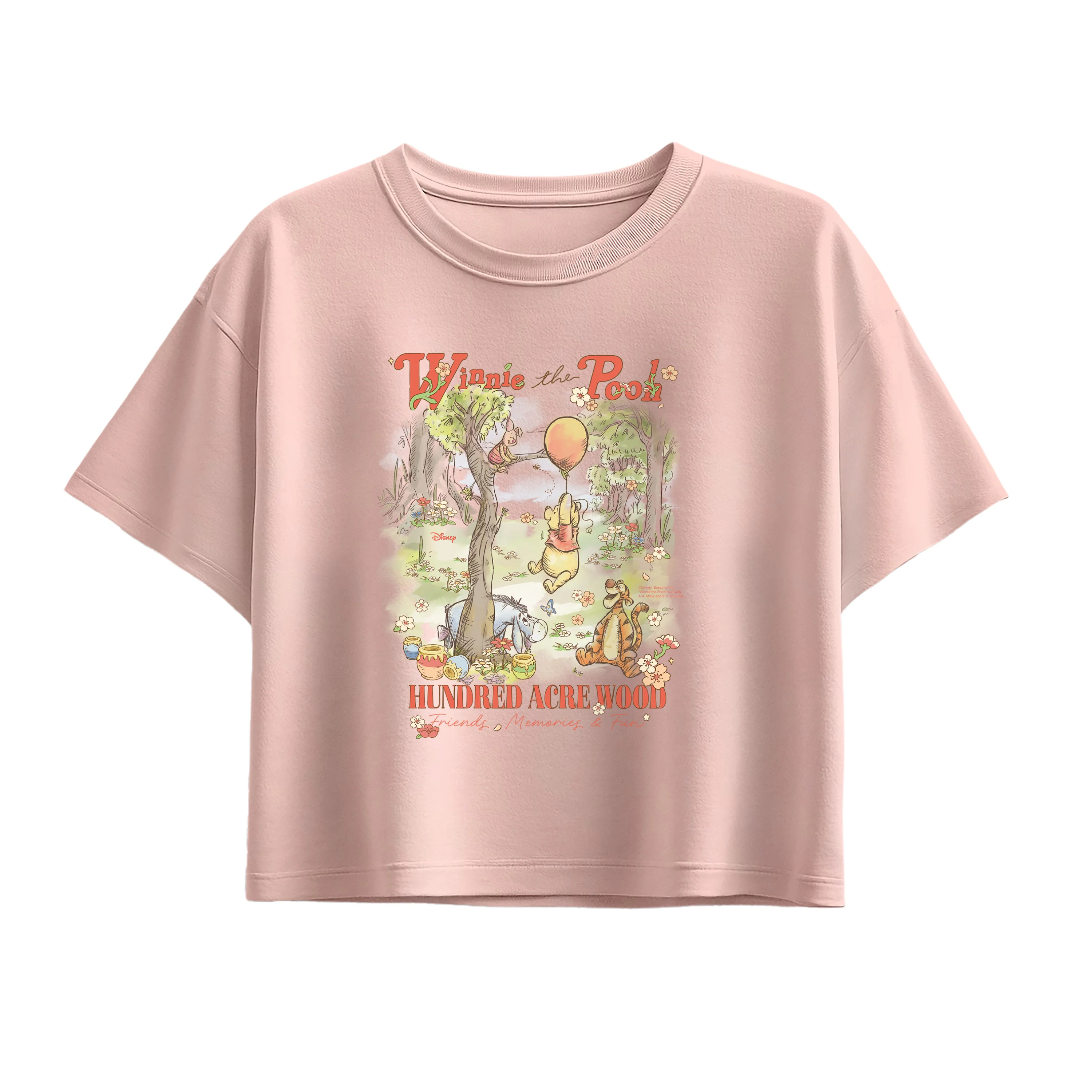 Winnie The Pooh - Pooh And Friends - Youth Girls Boxy T-Shirt - Image 2