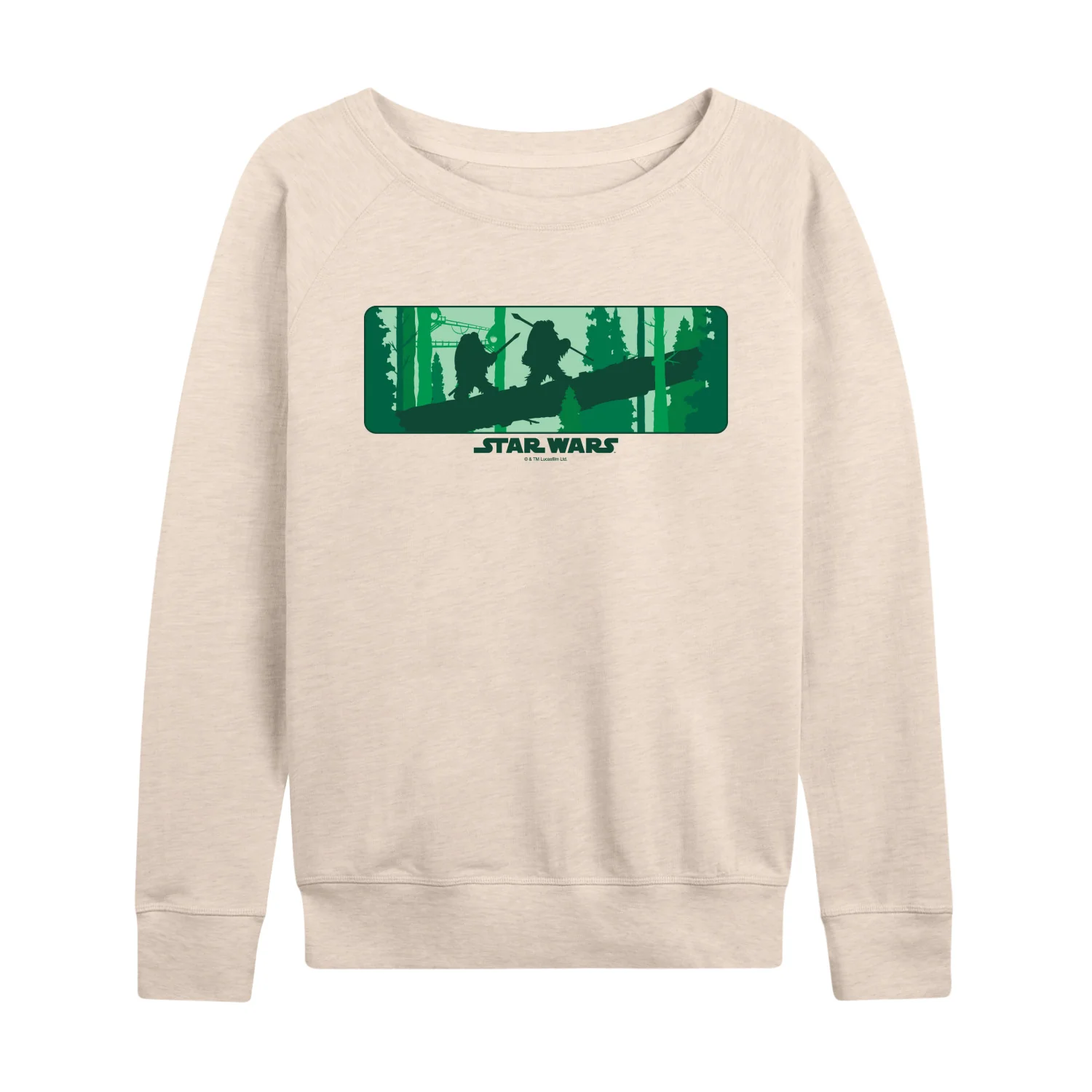 Star Wars - Ewok Forest - Women's French Terry Long Sleeve Pullover