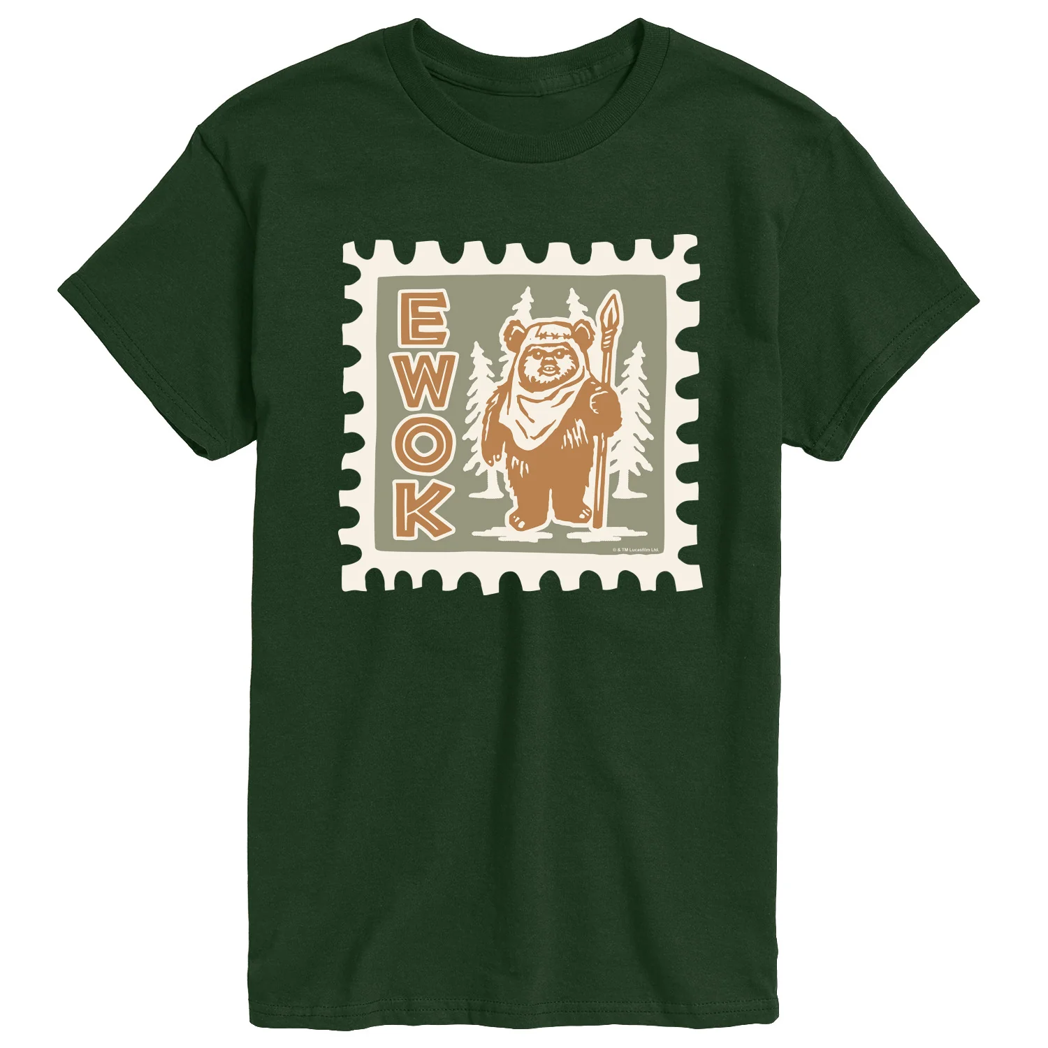 Star Wars - Ewok Stamp - Men's Short Sleeve Graphic T-Shirt - Image 7