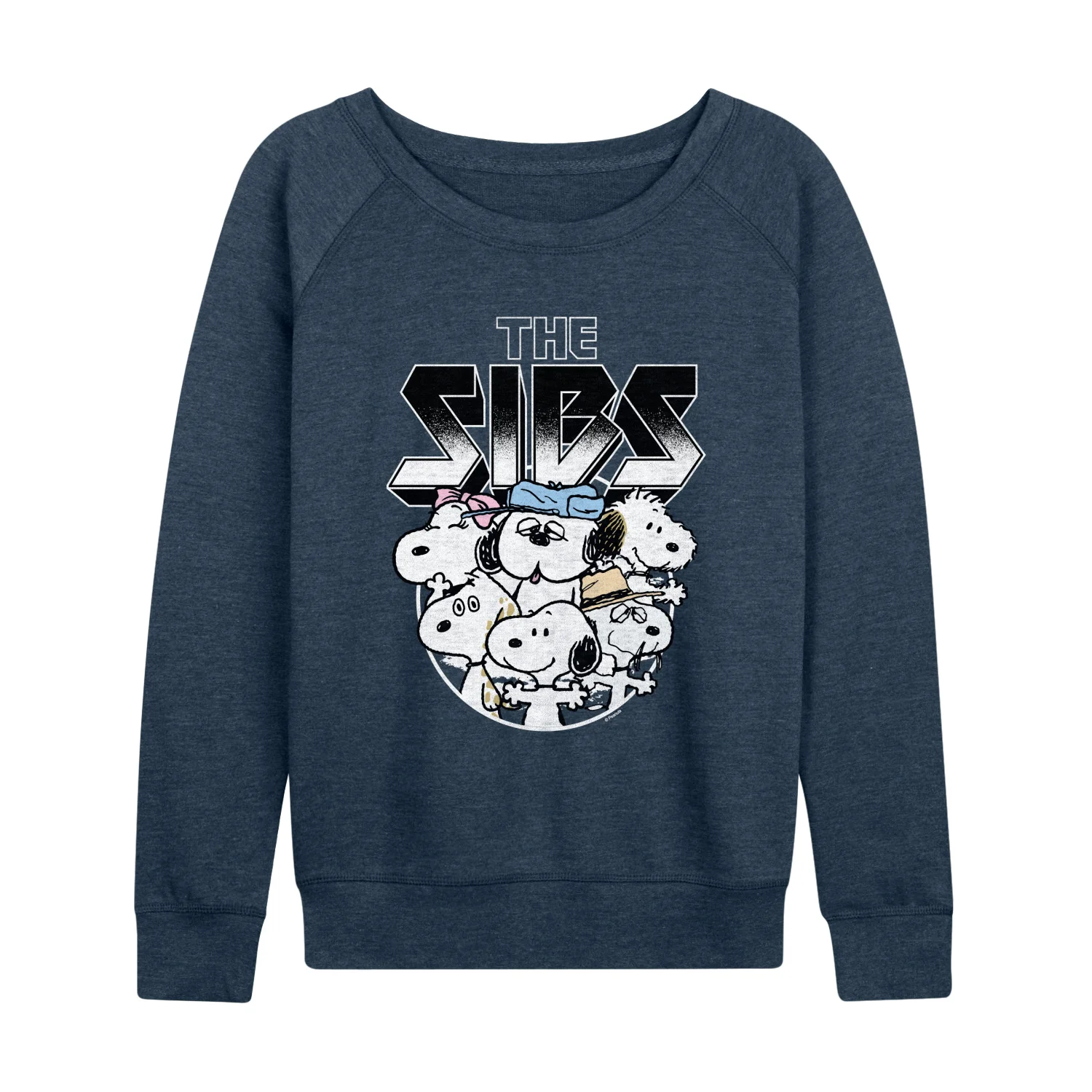 Peanuts - Sibs Metal Tee - Women's French Terry Long Sleeve Pullover
