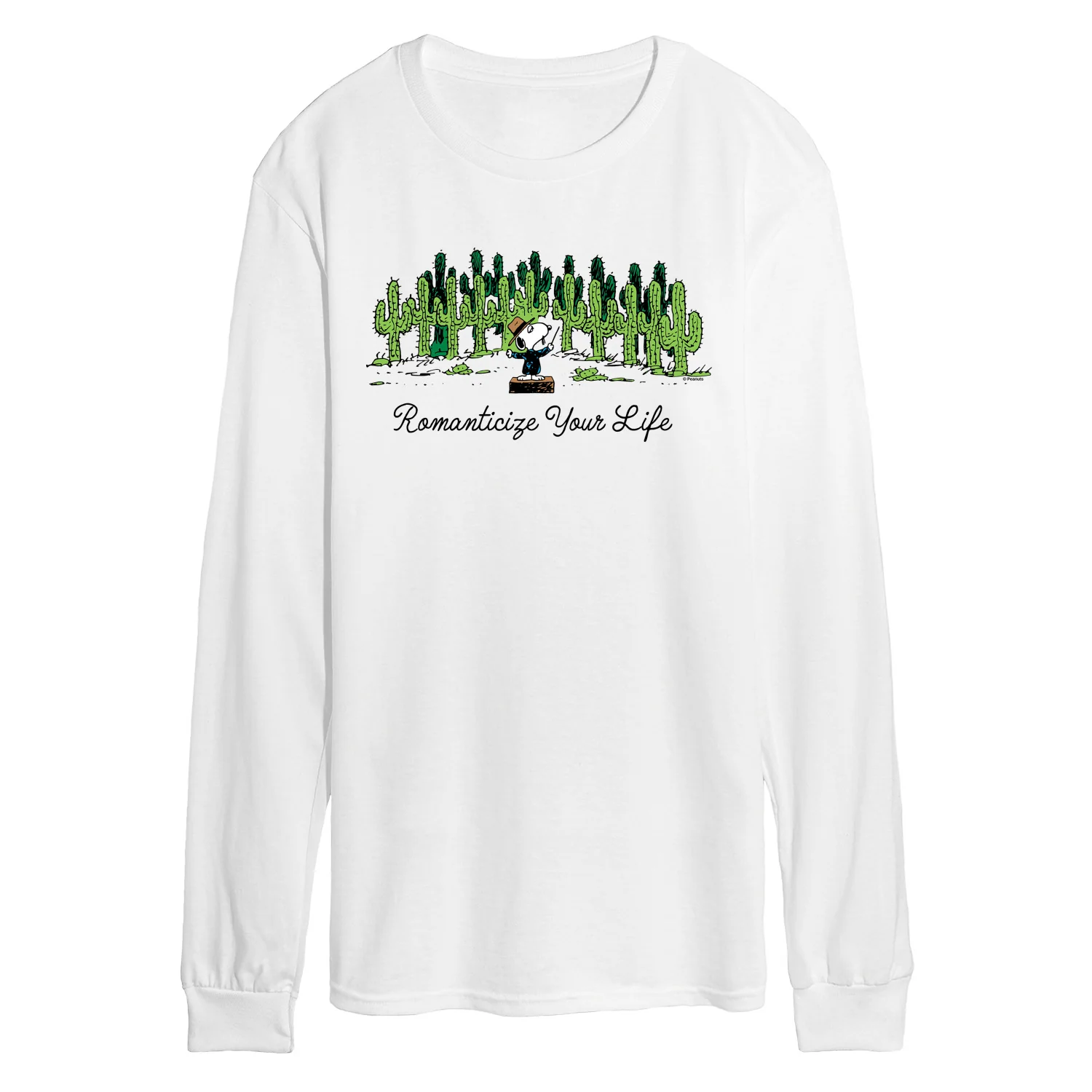 Peanuts - Romanticize Life - Men's Long Sleeve Graphic T-Shirt