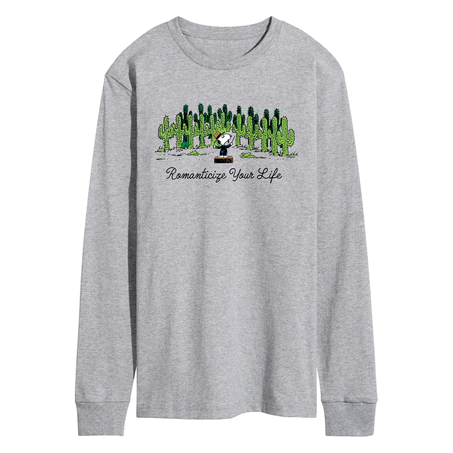 Peanuts - Romanticize Life - Men's Long Sleeve Graphic T-Shirt - Image 2