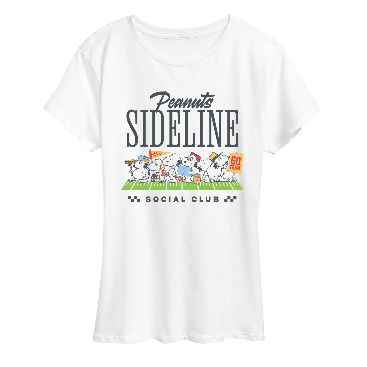 Peanuts - Sideline Social Club - Women's Short Sleeve Graphic T-Shirt