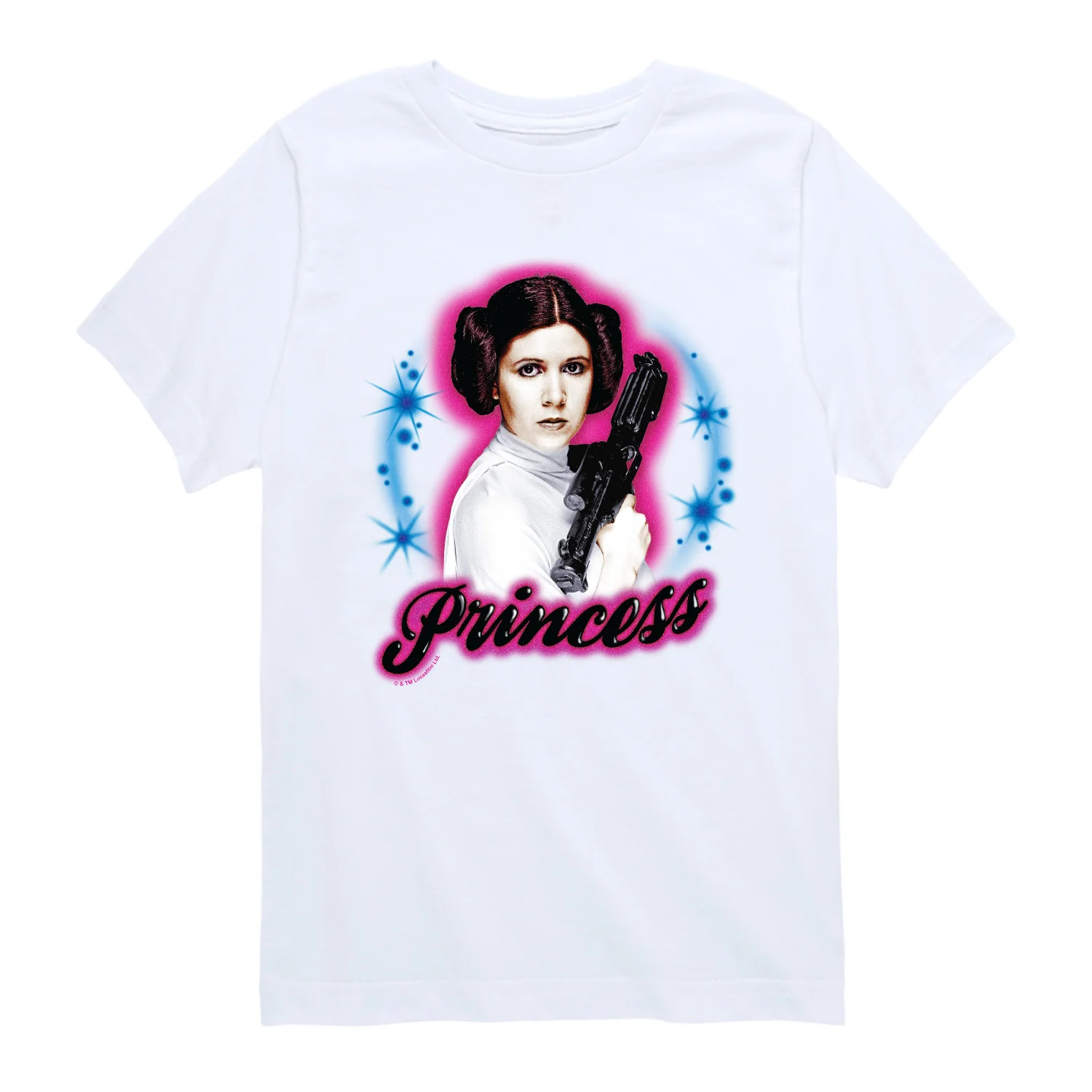 Star Wars - Leia Graffiti - Youth Boys Short Sleeve Graphic T-Shirt