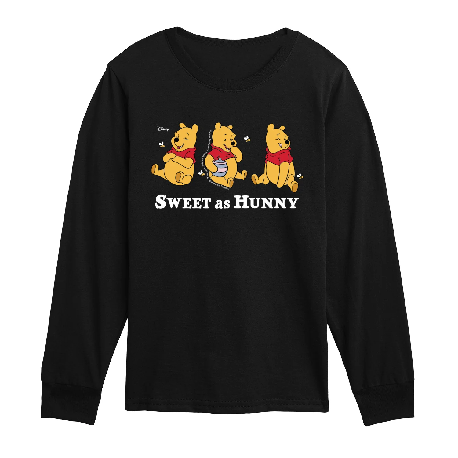 Winnie the Pooh - Oh Hunny - Youth Boys Long Sleeve Graphic T-Shirt - Image 2