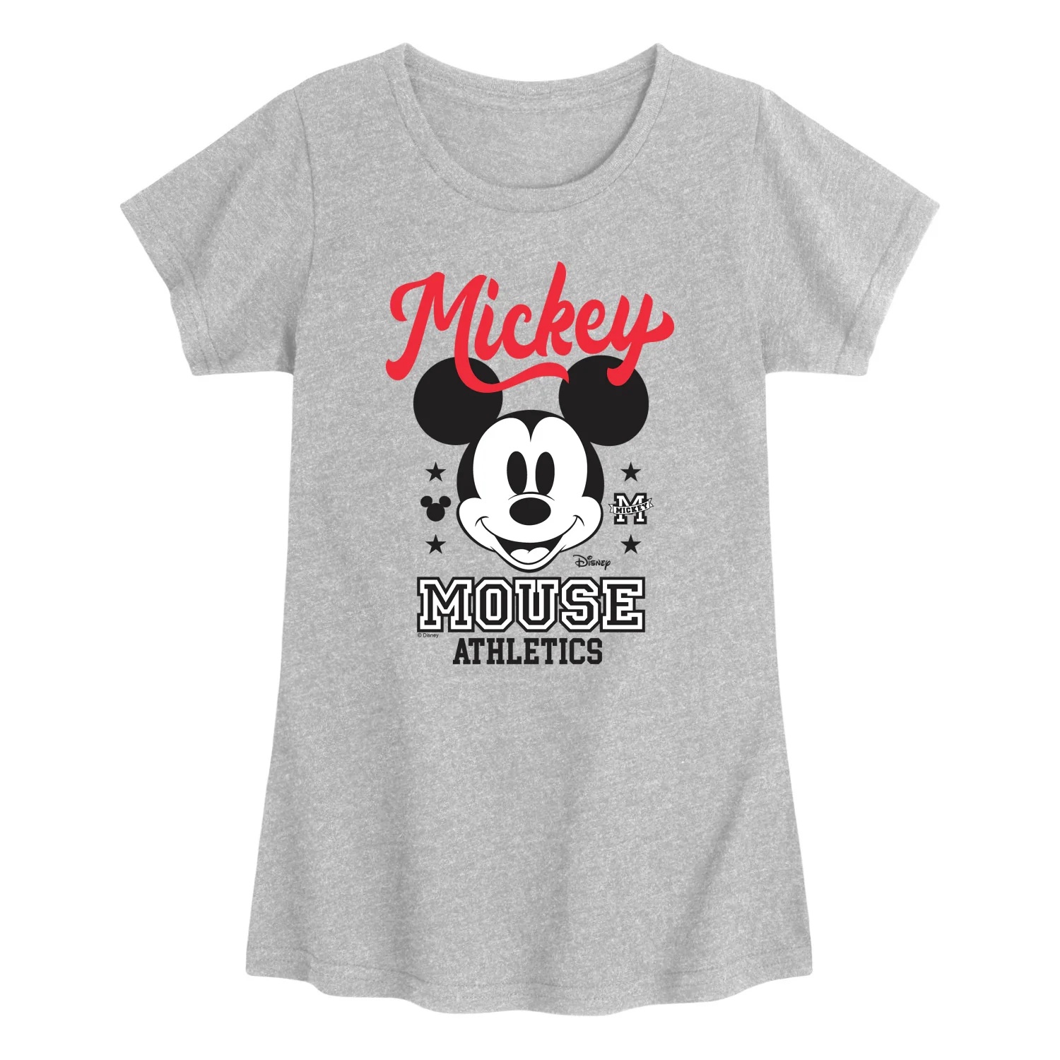Disney - Mickey Mouse Athletics - Youth Girls Fitted Short Sleeve T-Shirt - Image 3