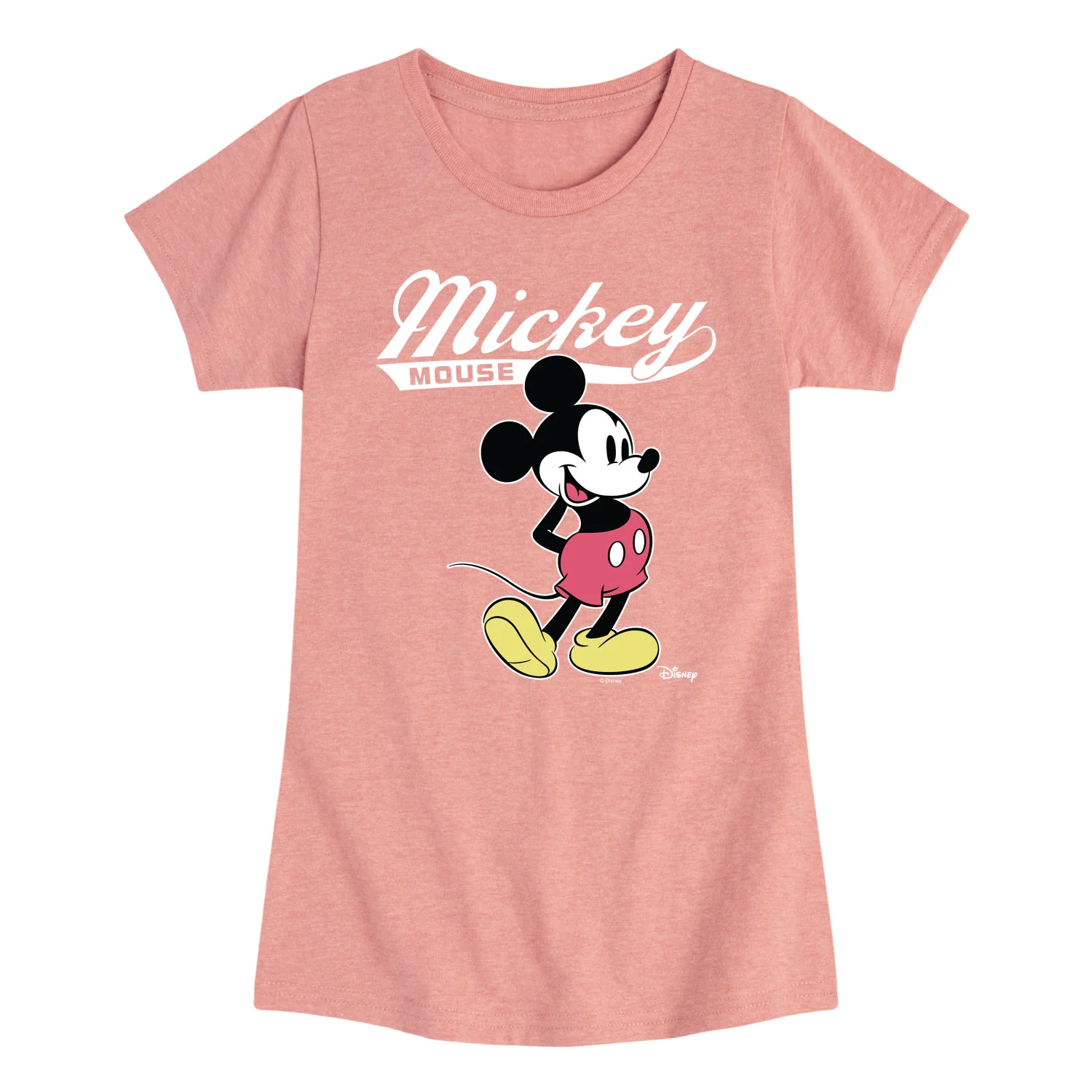 Disney - Mickey Mouse Varsity - Youth Girls Fitted Short Sleeve T-Shirt - Image 6