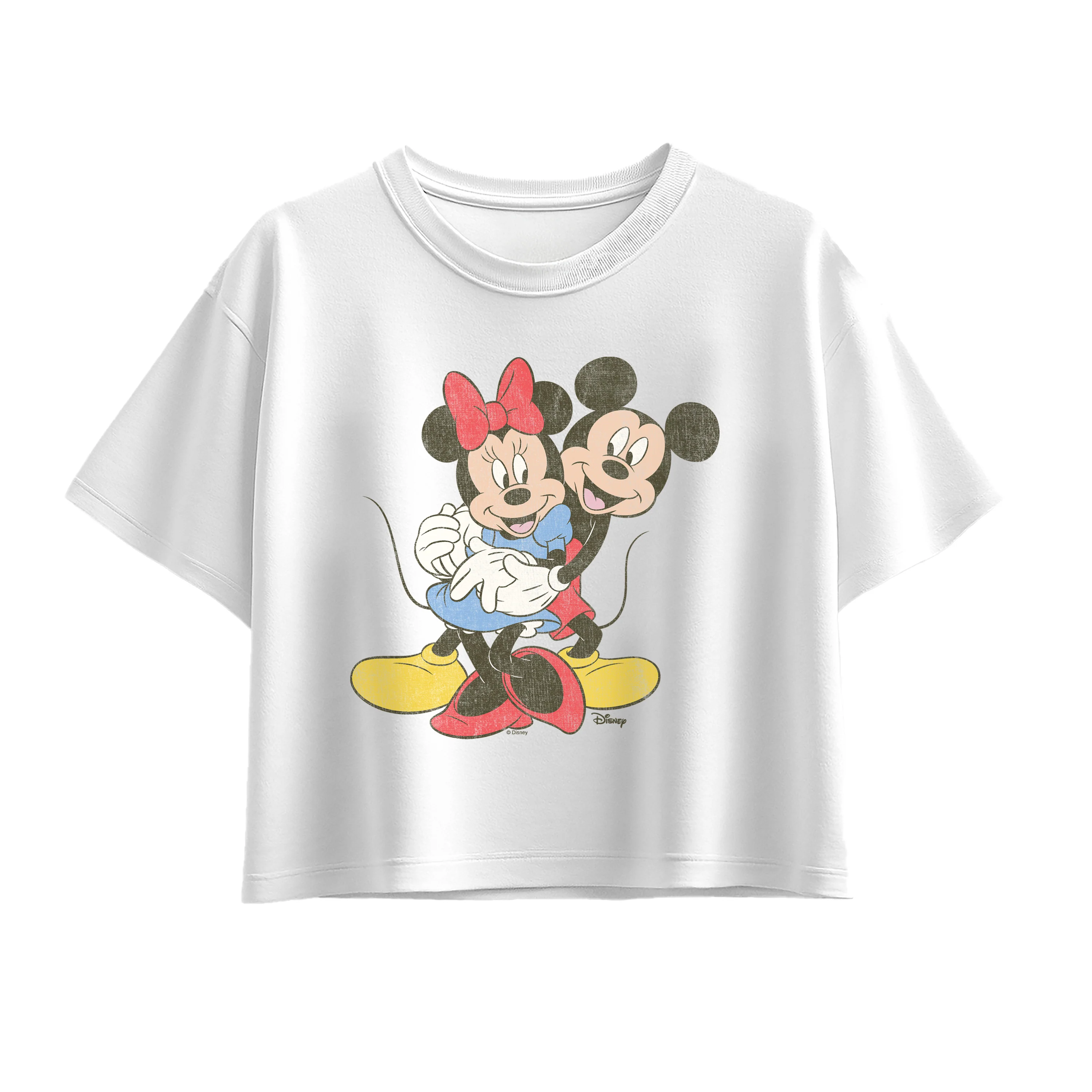 Disney - Mickey Minnie Hug - Youth Girls Boxy T-Shirt - Image 3