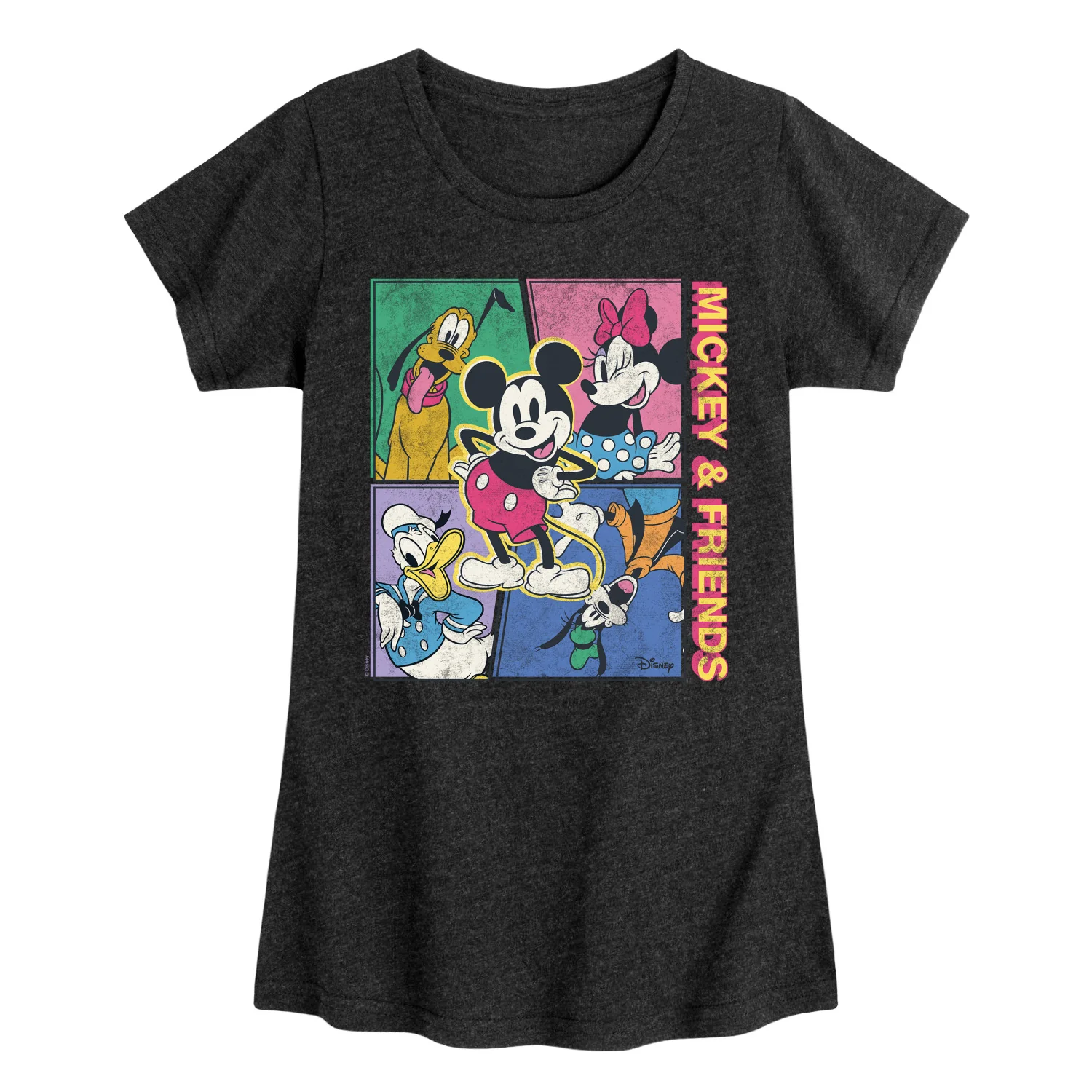 Disney - Mickey & Friends Comic - Youth Girls Fitted Short Sleeve T-Shirt - Image 2
