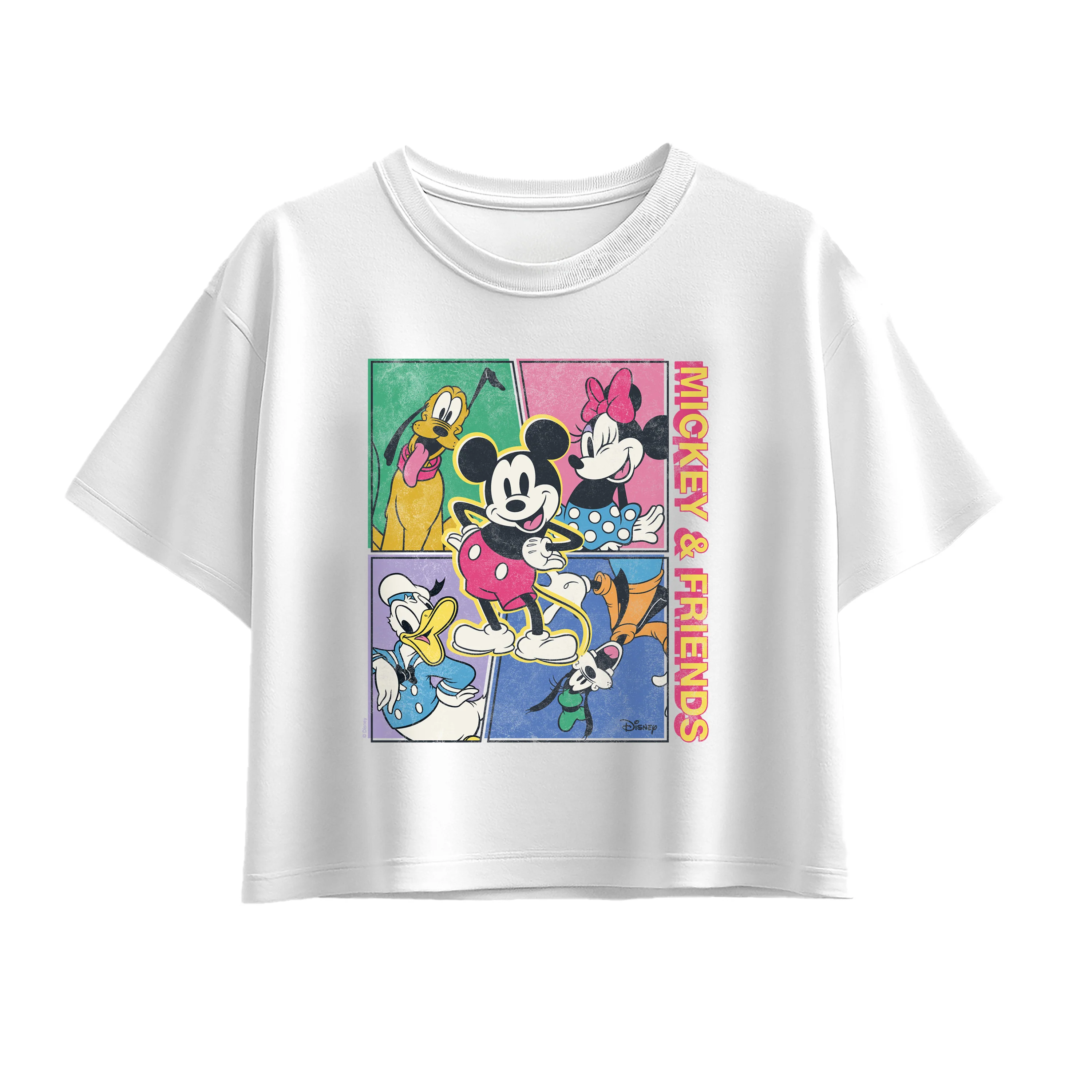 Disney - Mickey & Friends Comic - Youth Girls Boxy T-Shirt