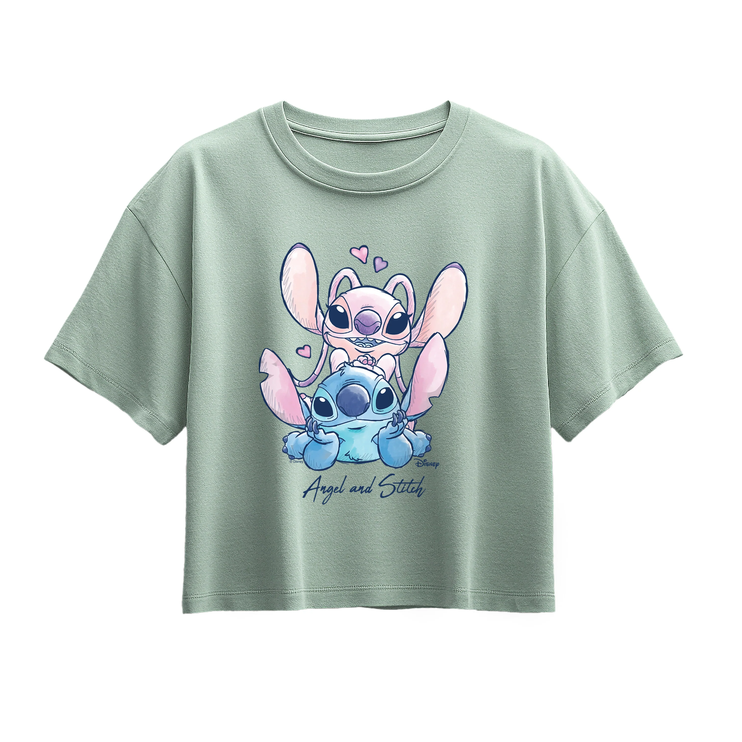 Lilo & Stitch - Angel and Stitch - Youth Girls Boxy T-Shirt - Image 4
