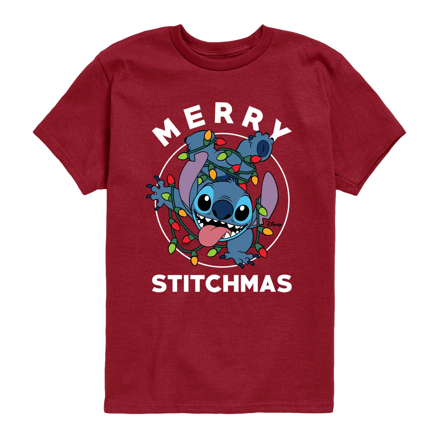 Lilo & Stitch - Merry Stitchmas - Youth Boys Short Sleeve Graphic T-Shirt - Image 2
