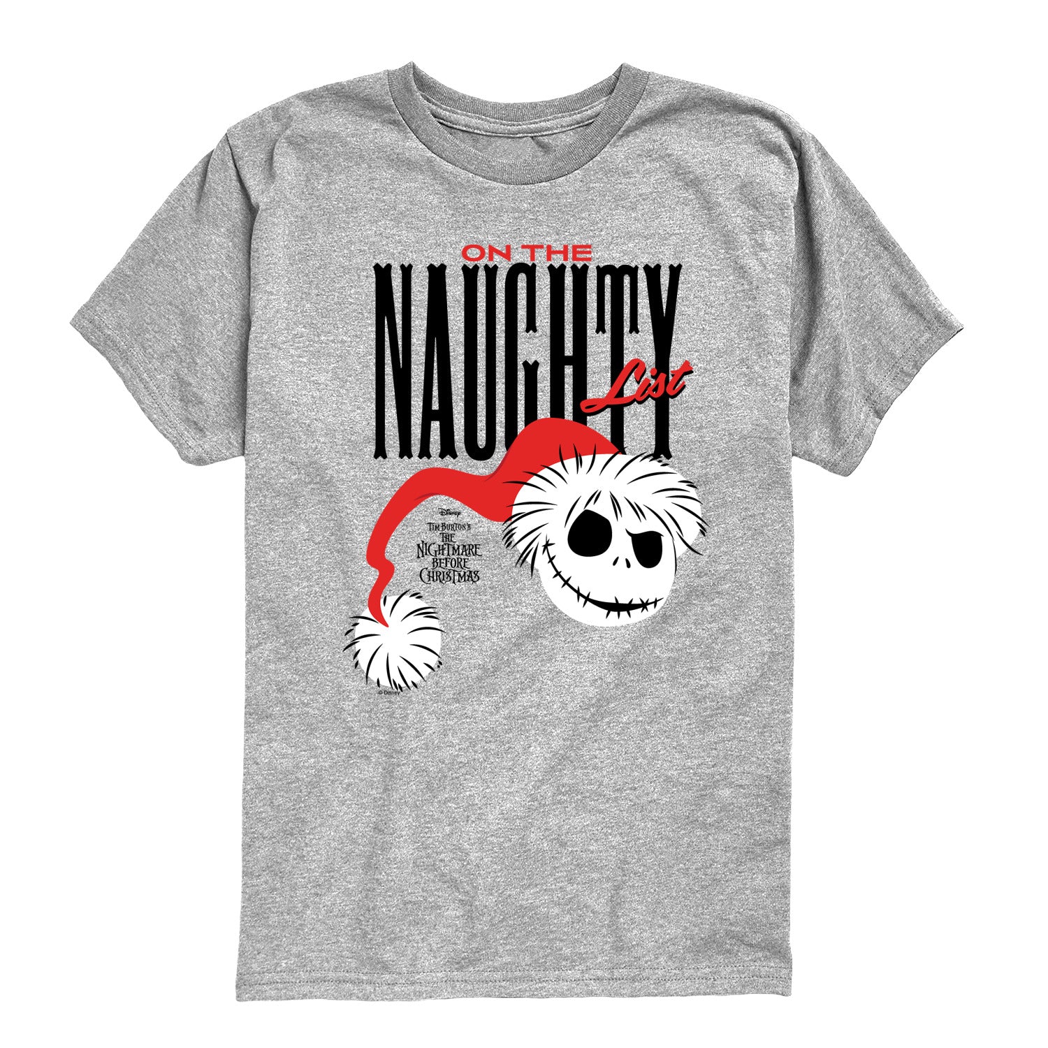 Nightmare Before Christmas - Naughty List Jack - Youth Boys Short Sleeve Graphic T-Shirt - Image 3