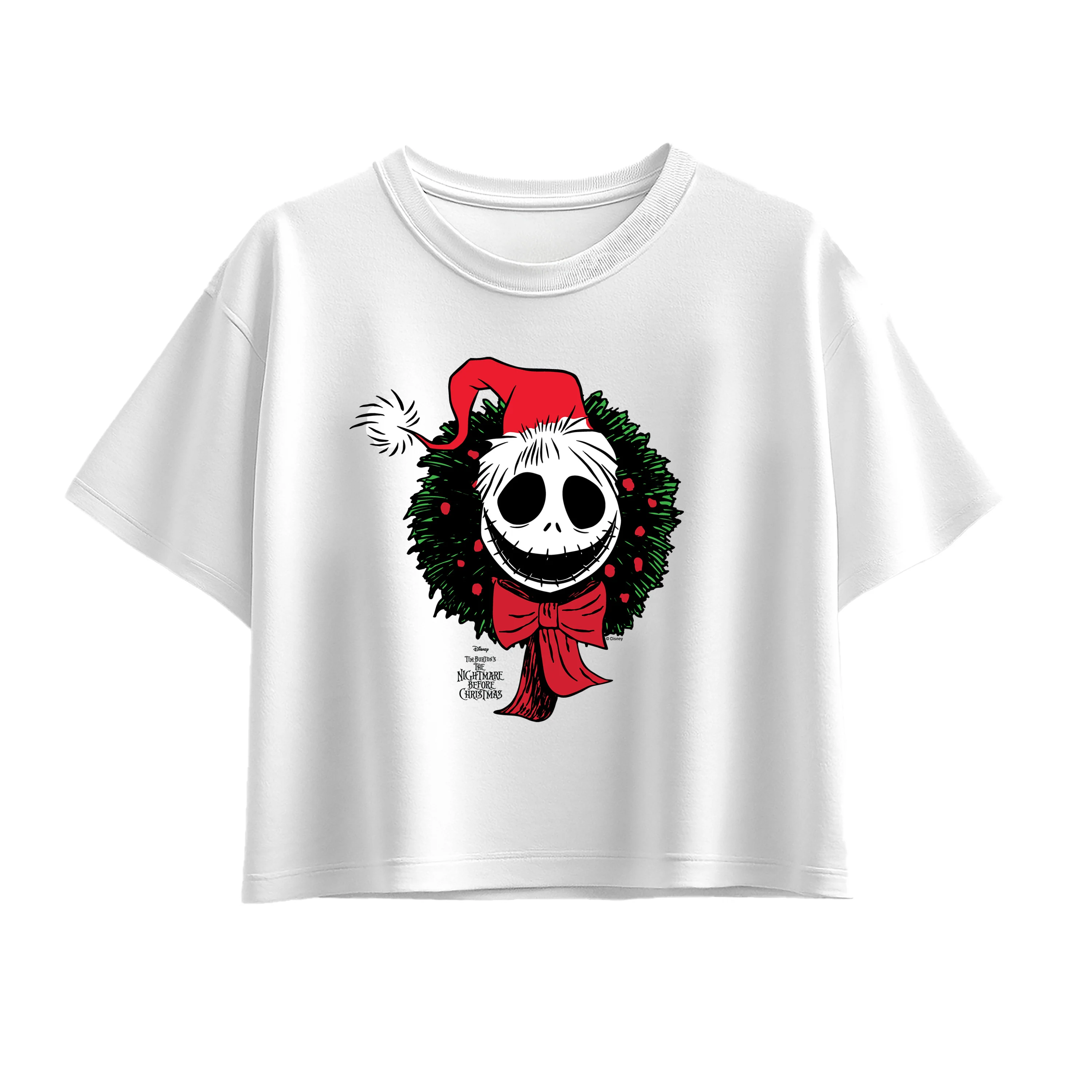 Nightmare Before Christmas - Jack Wreath - Youth Girls Boxy T-Shirt