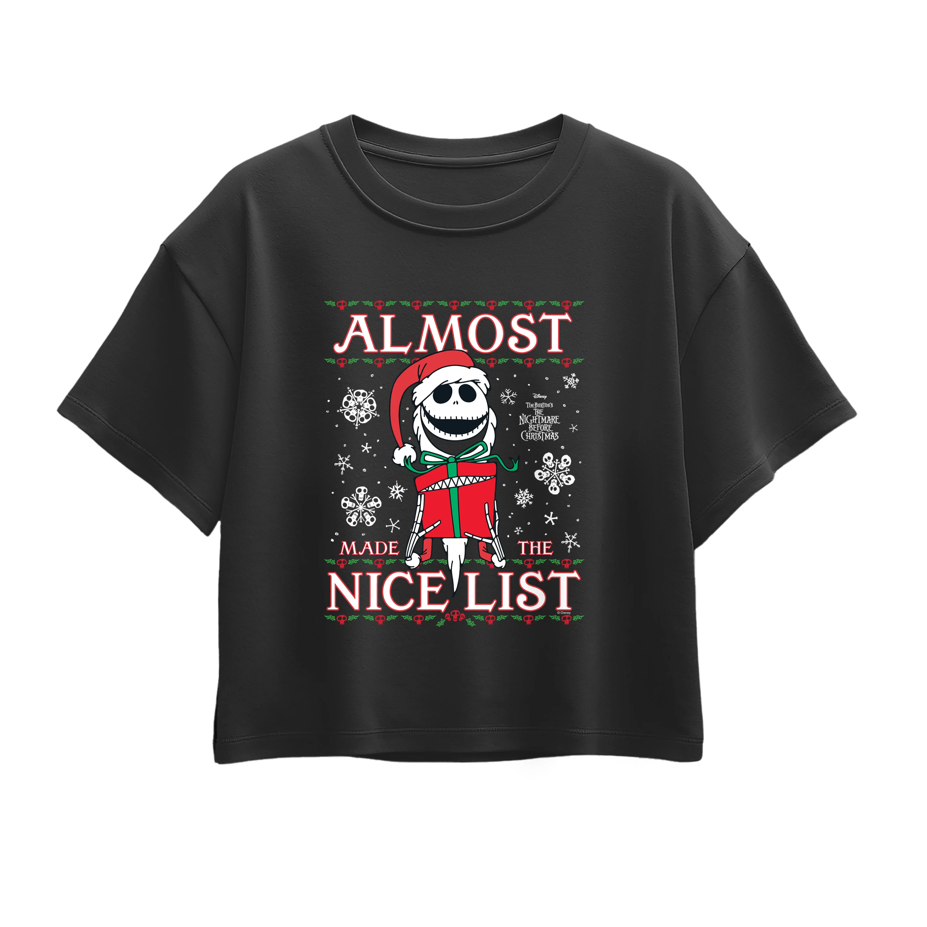Nightmare Before Christmas - Jack Nice List - Youth Girls Boxy T-Shirt