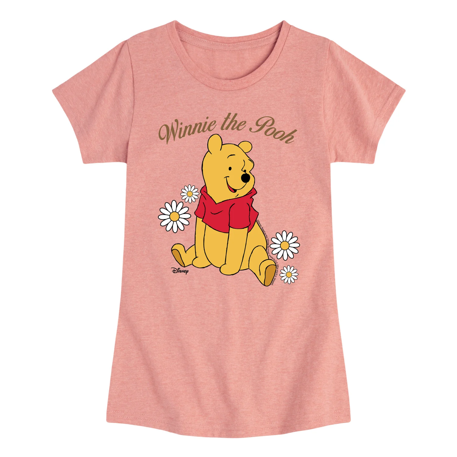 Winnie the Pooh - Sitting Pooh - Youth Girls Fitted Short Sleeve T-Shirt - Image 3