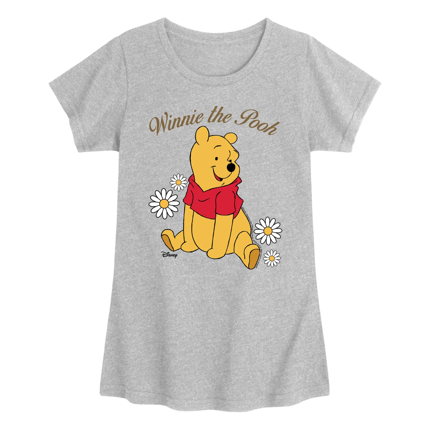 Winnie the Pooh - Sitting Pooh - Youth Girls Fitted Short Sleeve T-Shirt - Image 4