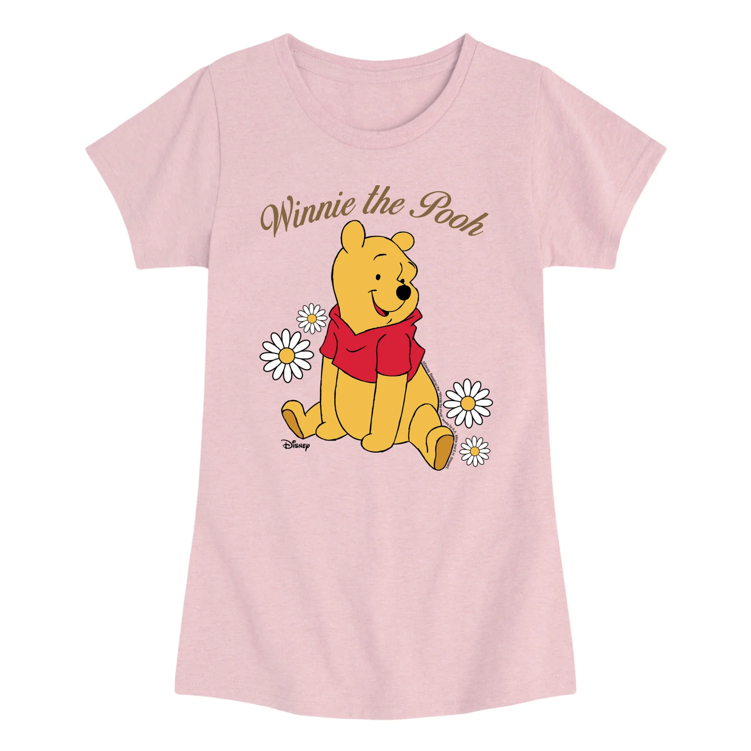 Winnie the Pooh - Sitting Pooh - Youth Girls Fitted Short Sleeve T-Shirt - Image 5