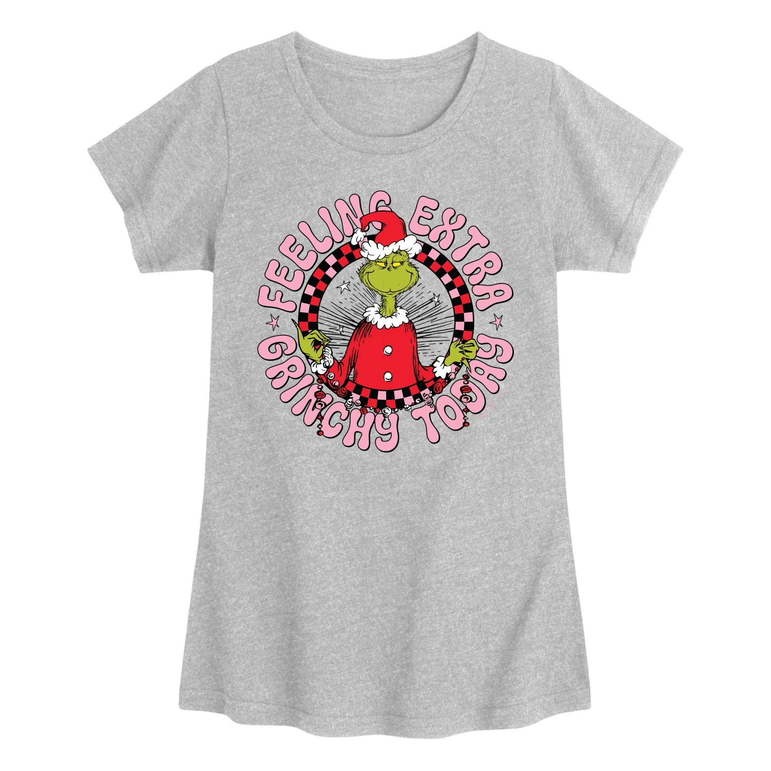The Grinch - Extra Grinchy - Youth Girls Fitted Short Sleeve T-Shirt