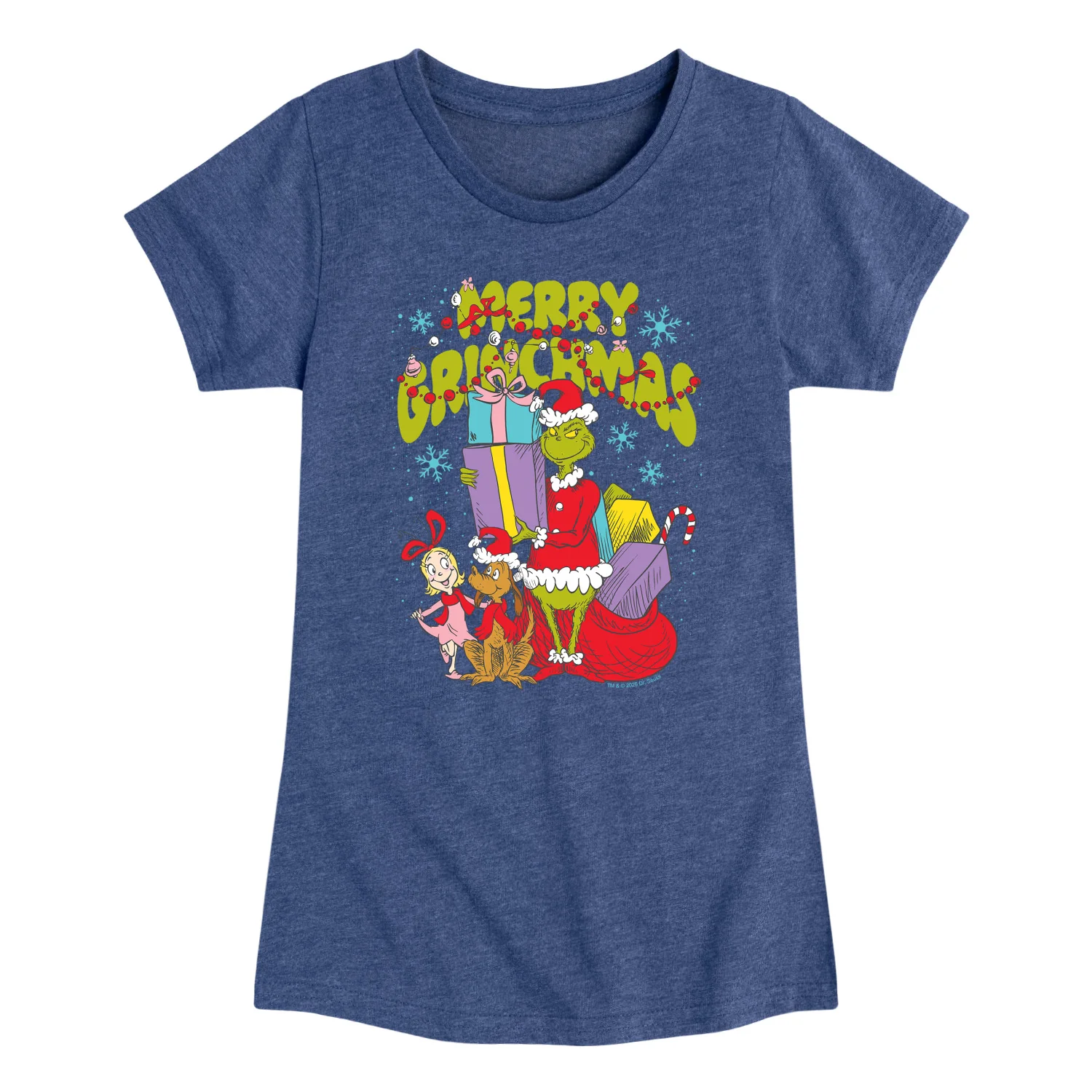 The Grinch - Merry Grinchmas - Youth Girls Fitted Short Sleeve T-Shirt - Image 3
