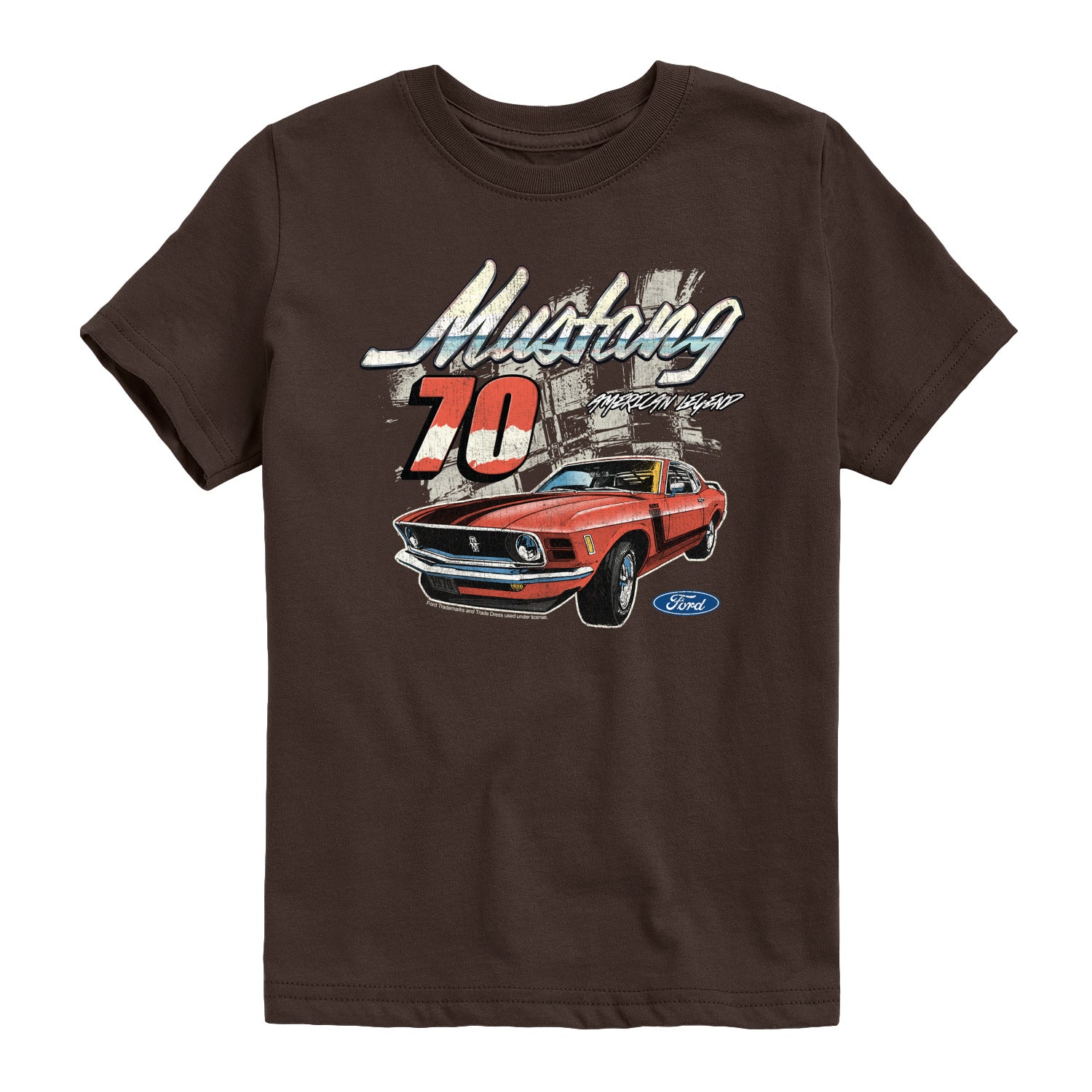 Ford - Mustang 70 - Youth Boys Short Sleeve Graphic T-Shirt - Image 4