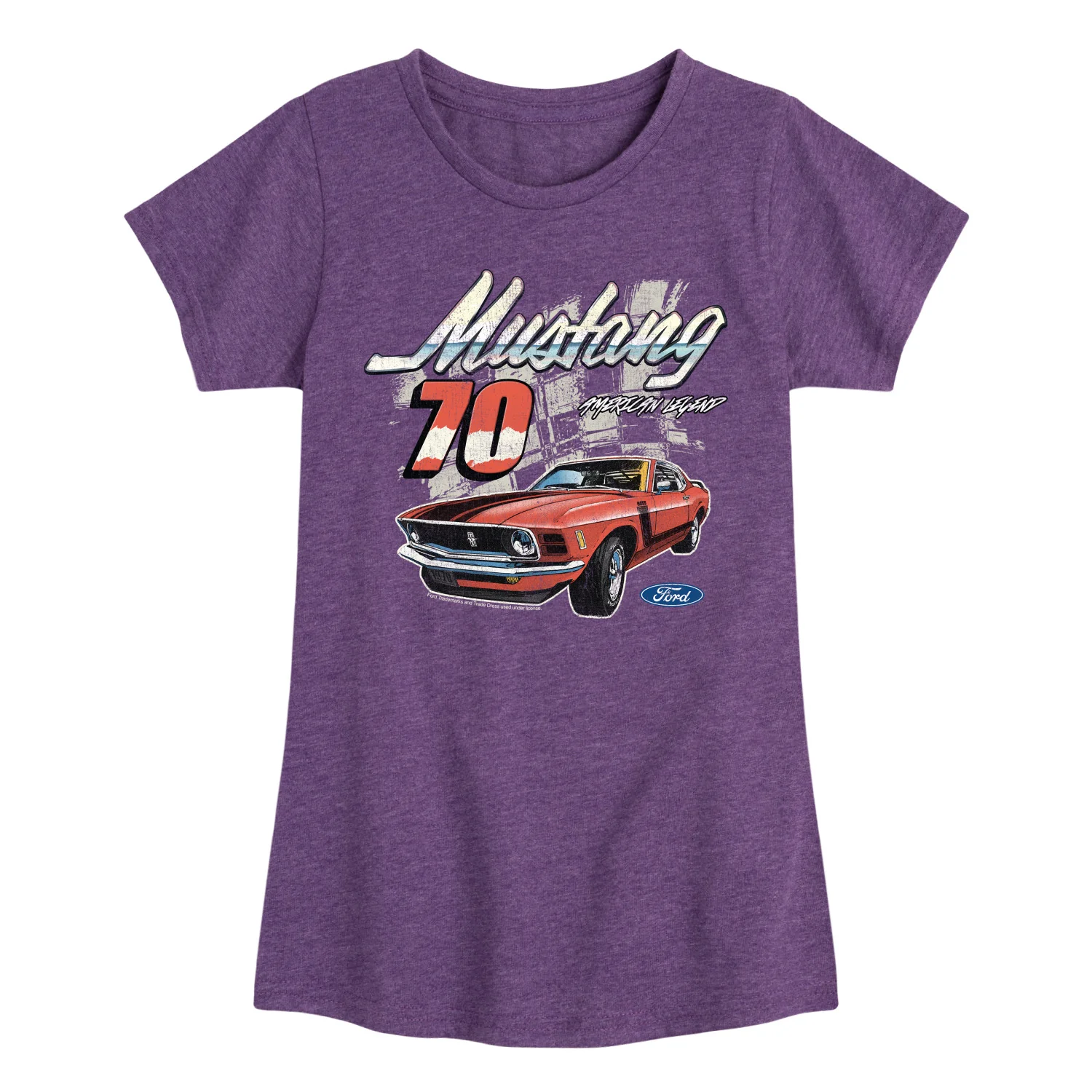 Ford - Mustang 70 - Youth Girls Fitted Short Sleeve T-Shirt